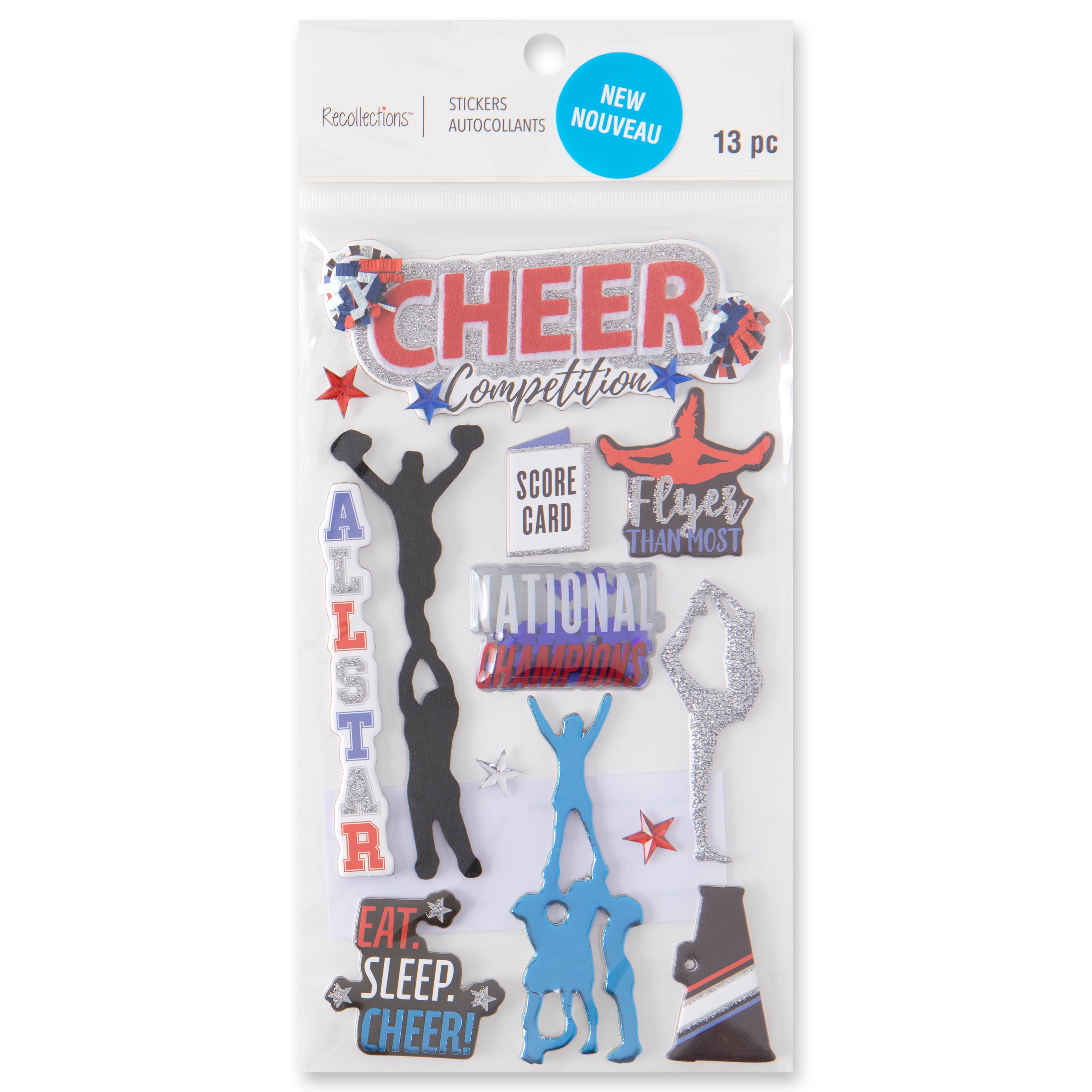 Pro Cheerleading Dimensional Stickers by Recollections&#x2122;