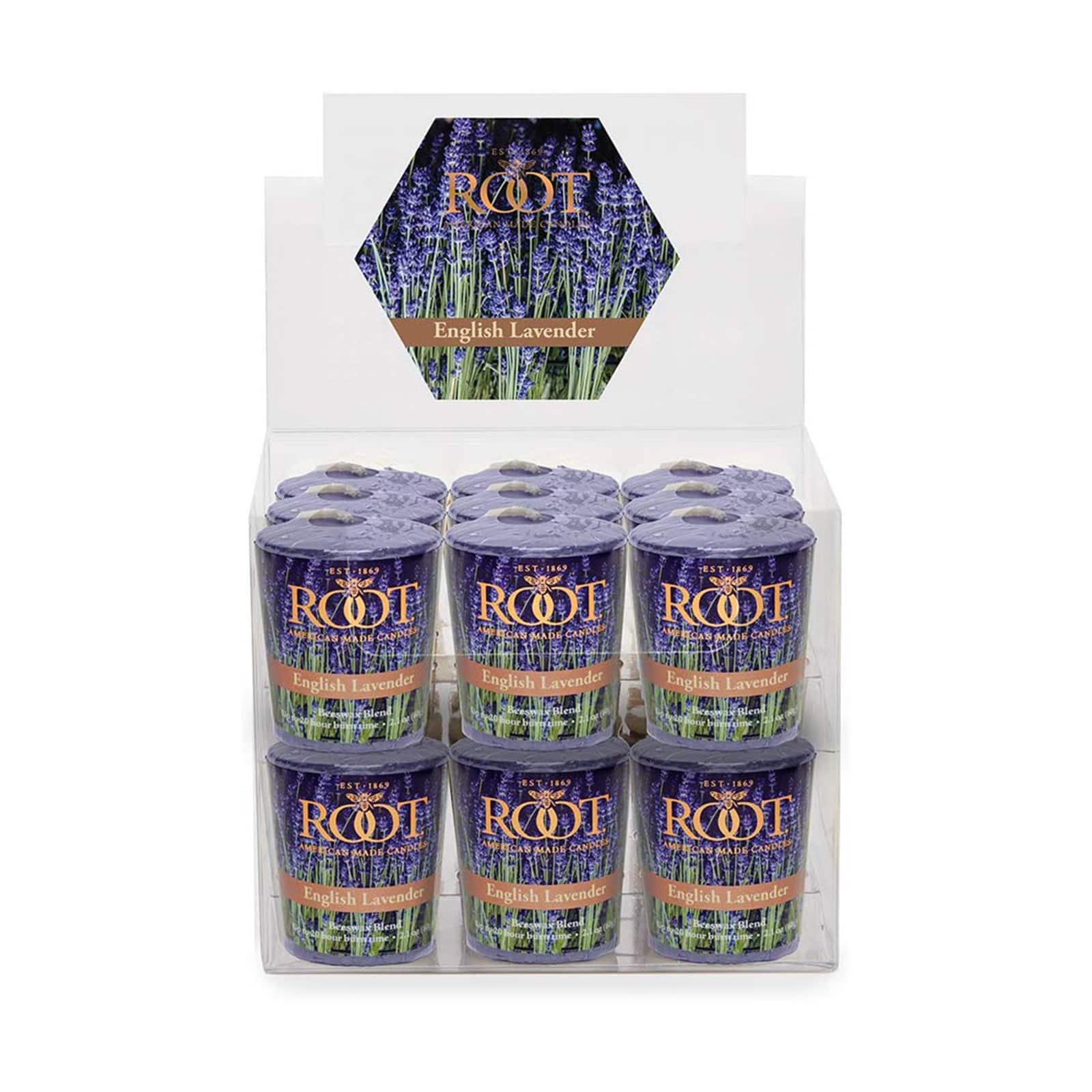 Root Candles Scented 20 Hour Beeswax Blend Votive Candles, 18ct.