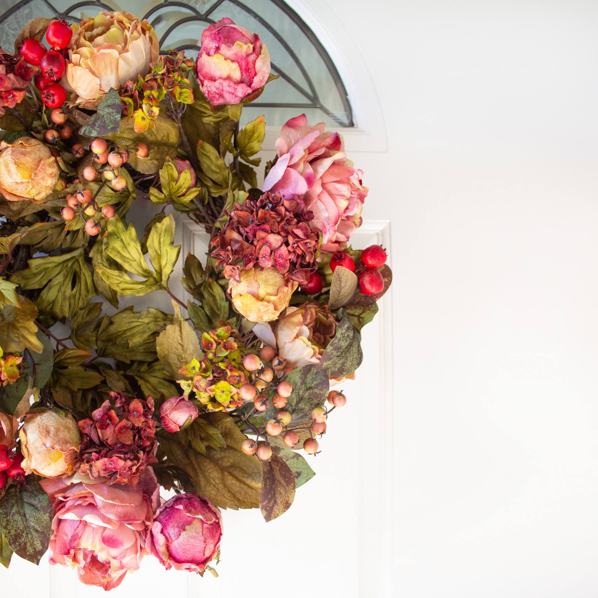 24&#x22; Peony &#x26; Hydrangea Wreath