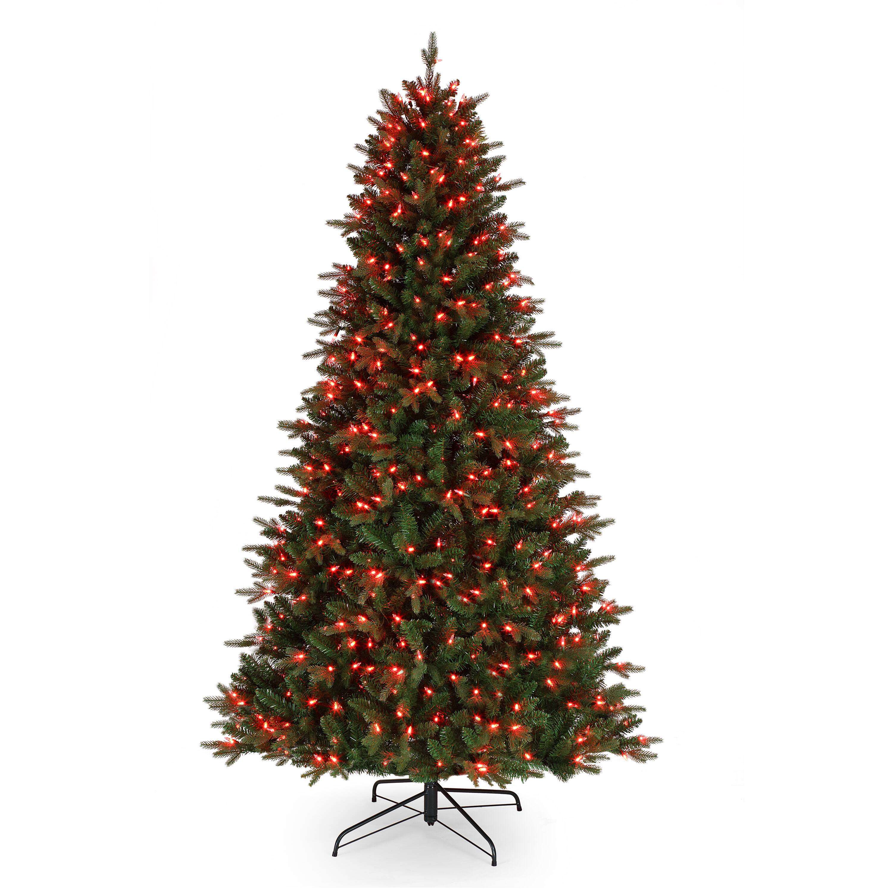 7.5ft. Pre-Lit Alexa Enabled Mountain Fir Artificial Christmas Tree, Multicolor LED Lights