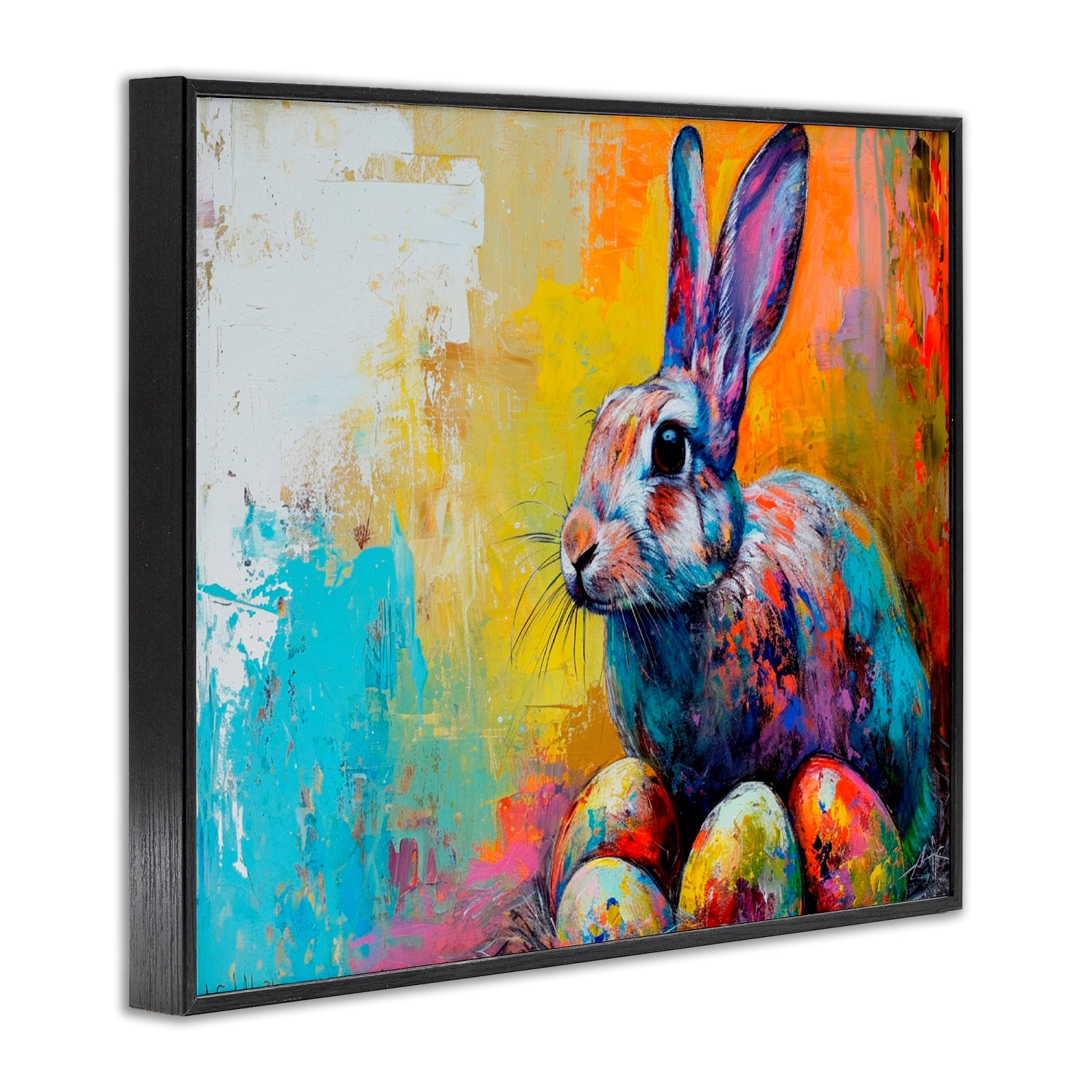 Stupell Industries Easter Joy Abstract Framed Giclee Art