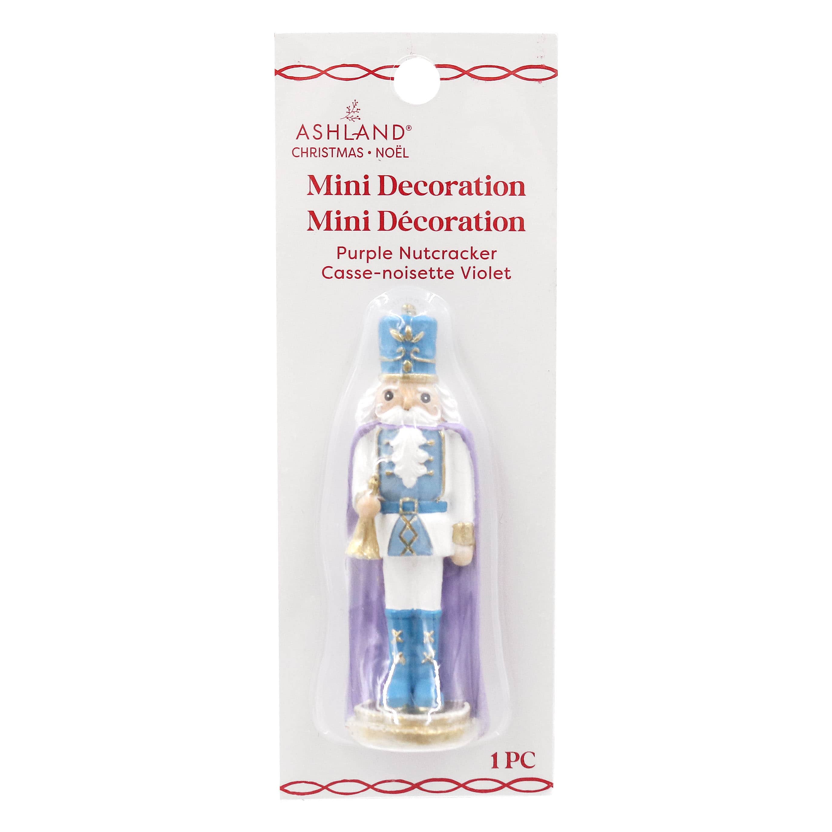 Mini Purple &#x26; Blue Nutcracker Decoration by Ashland&#xAE;