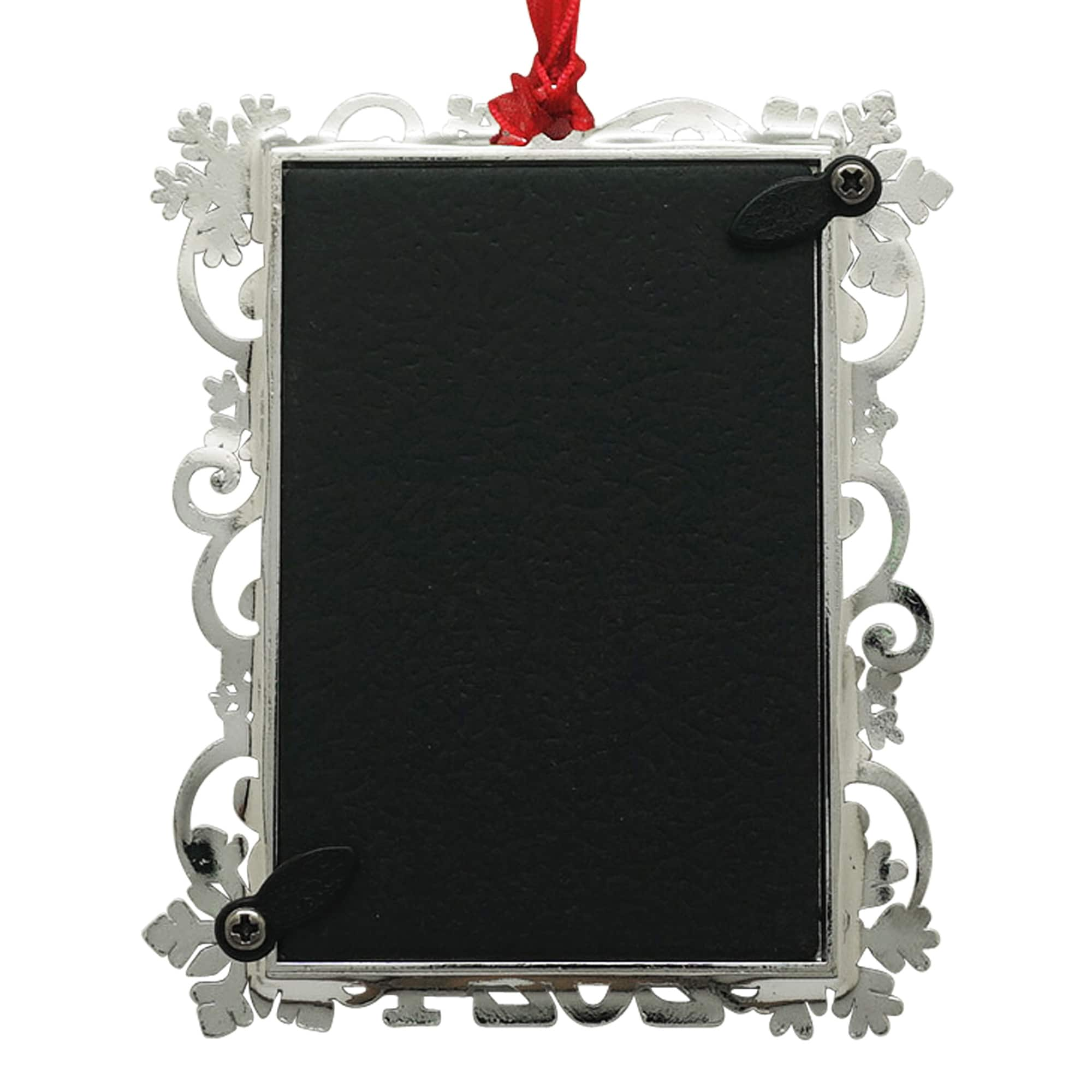 2&#x22; x 3&#x22; Silver Snowflake 2024 Ornament Frame by Studio D&#xE9;cor&#xAE;