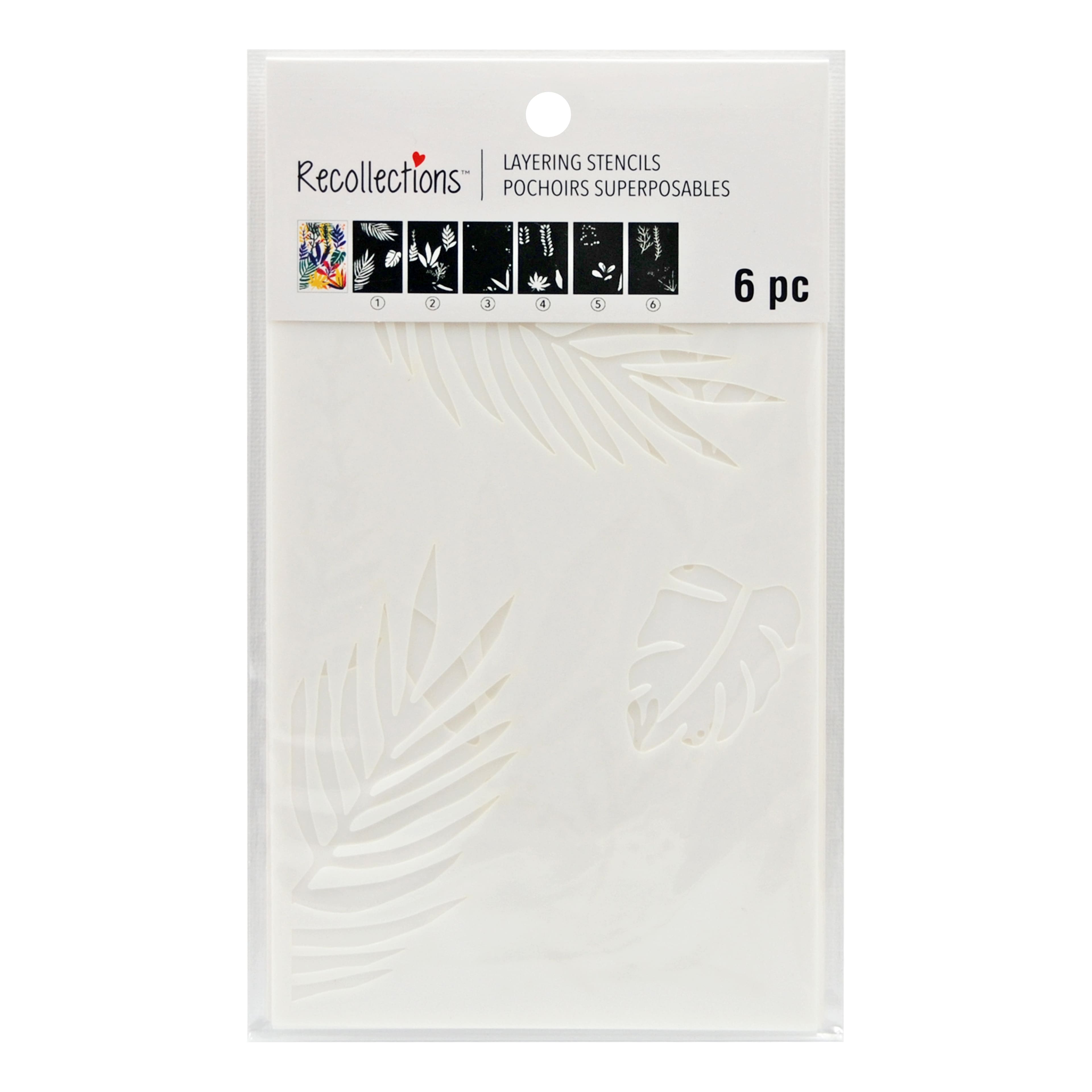 Tropical Foliage Layering Stencils by Recollections&#x2122;