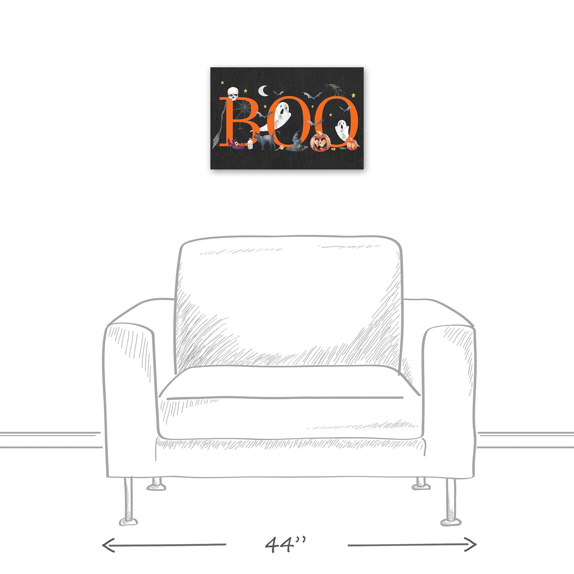 Boo Halloween Icons 18&#x22; x 12&#x27; Canvas Wall Art