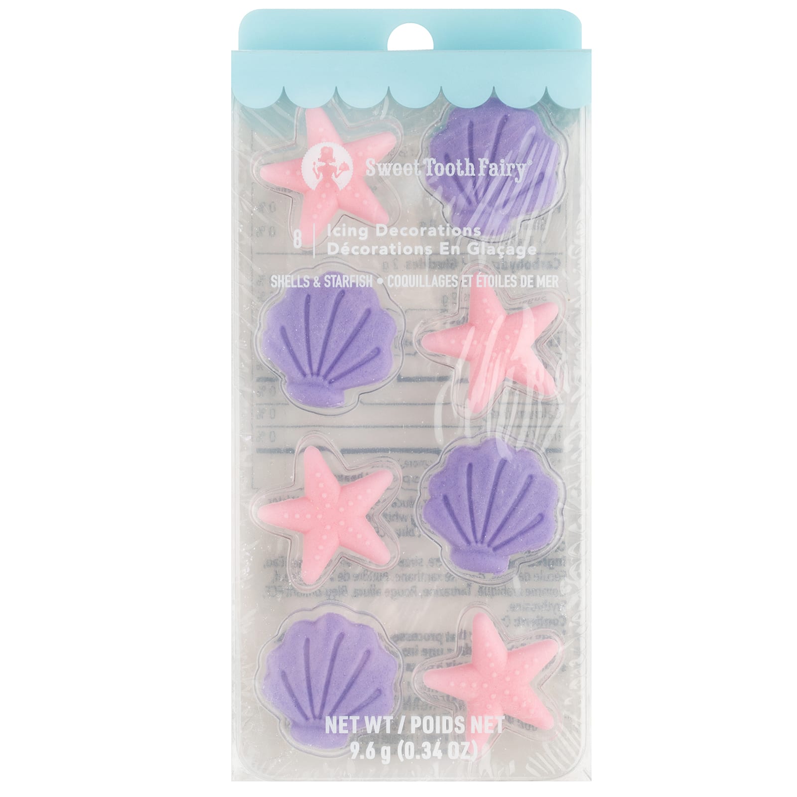 Sweet Tooth Fairy&#xAE; Shells &#x26; Starfish Icing Decorations, 8ct.