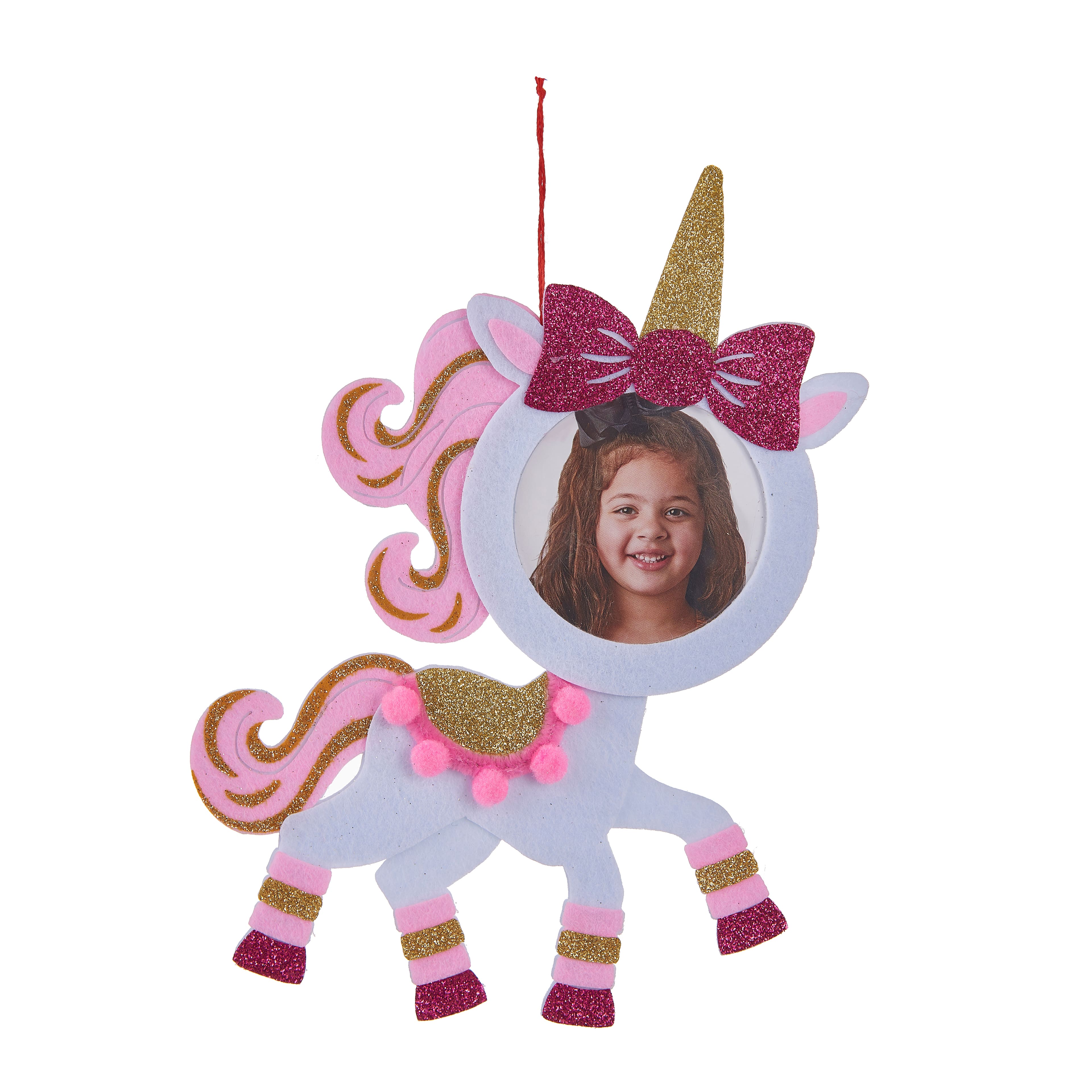 Unicorn Christmas Felt Frame Ornament by Studio D&#xE9;cor&#xAE;