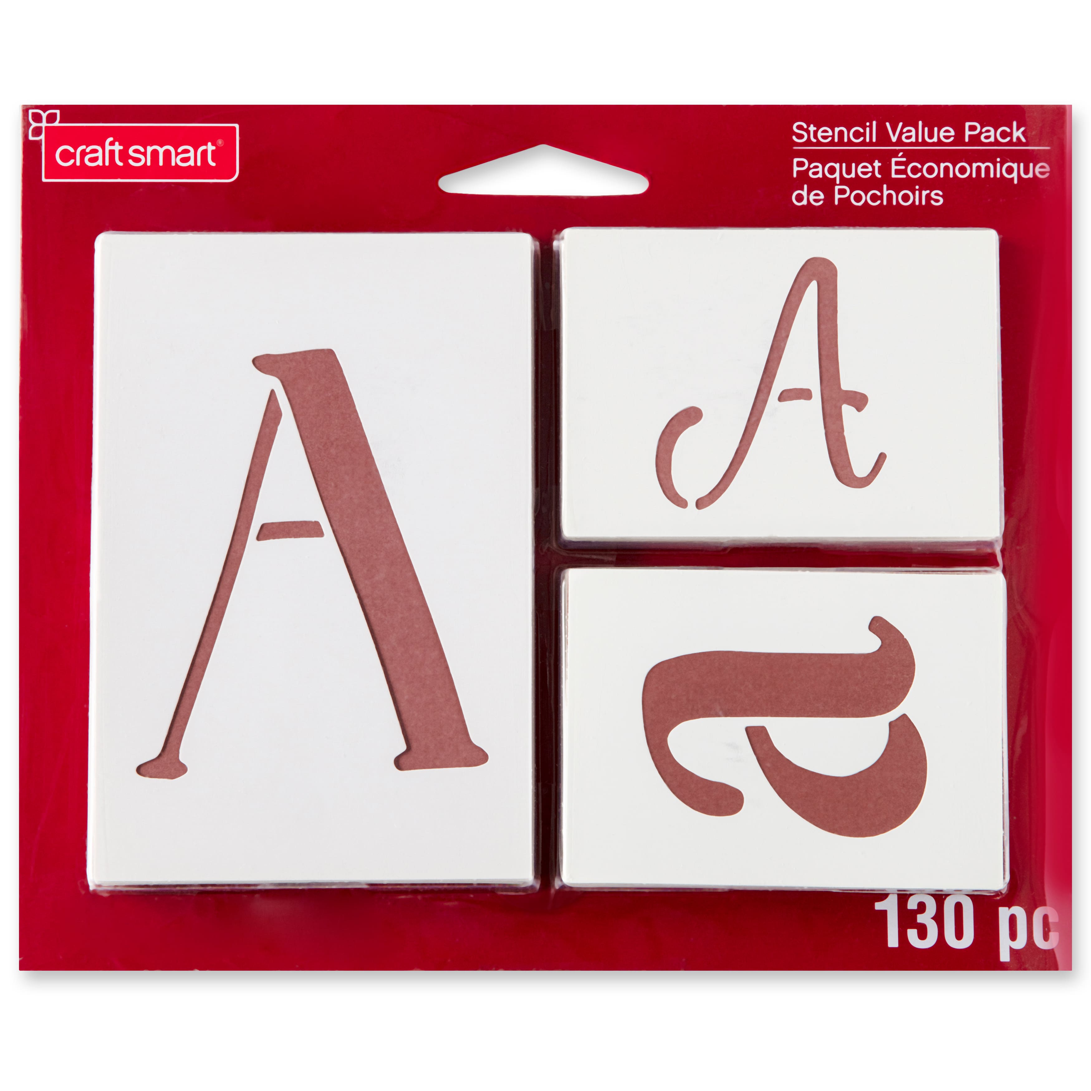 12 Pack: Letter Stencils Value Pack by Craft Smart&#xAE;