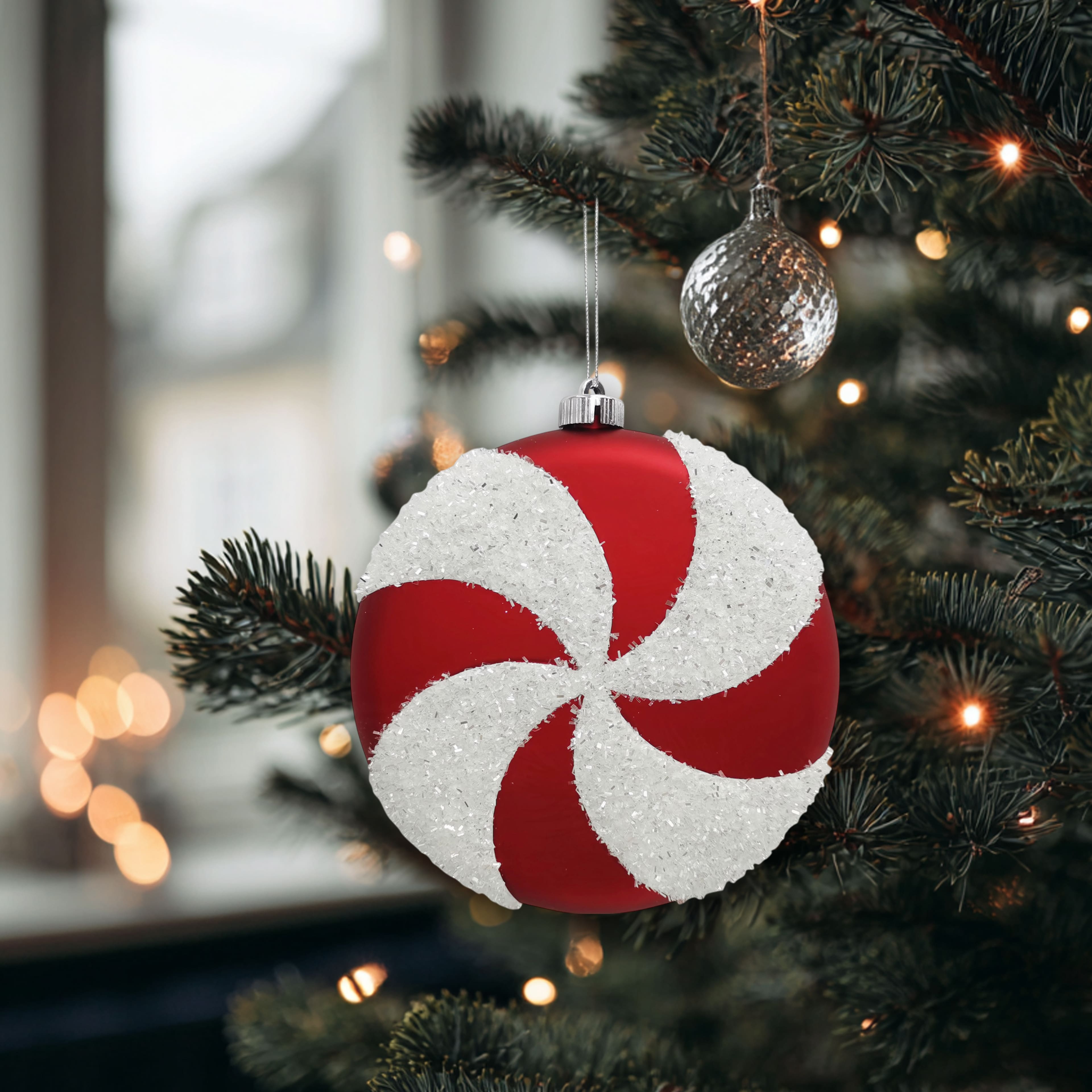 8.5&#x22; Jumbo Peppermint Shatterproof Ornament by Ashland&#xAE;