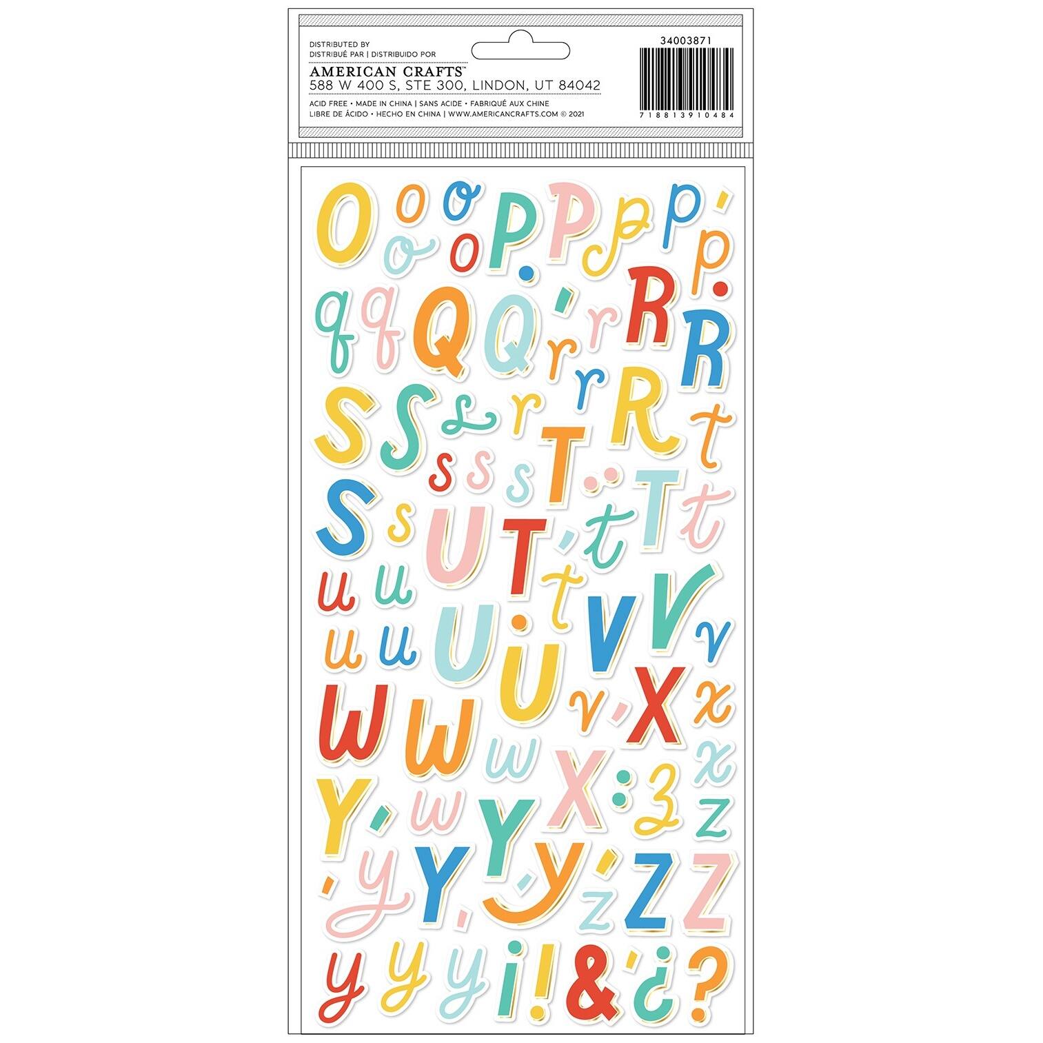 Obed Marshall Thickers&#x2122; Wonderful Alphabet Stickers