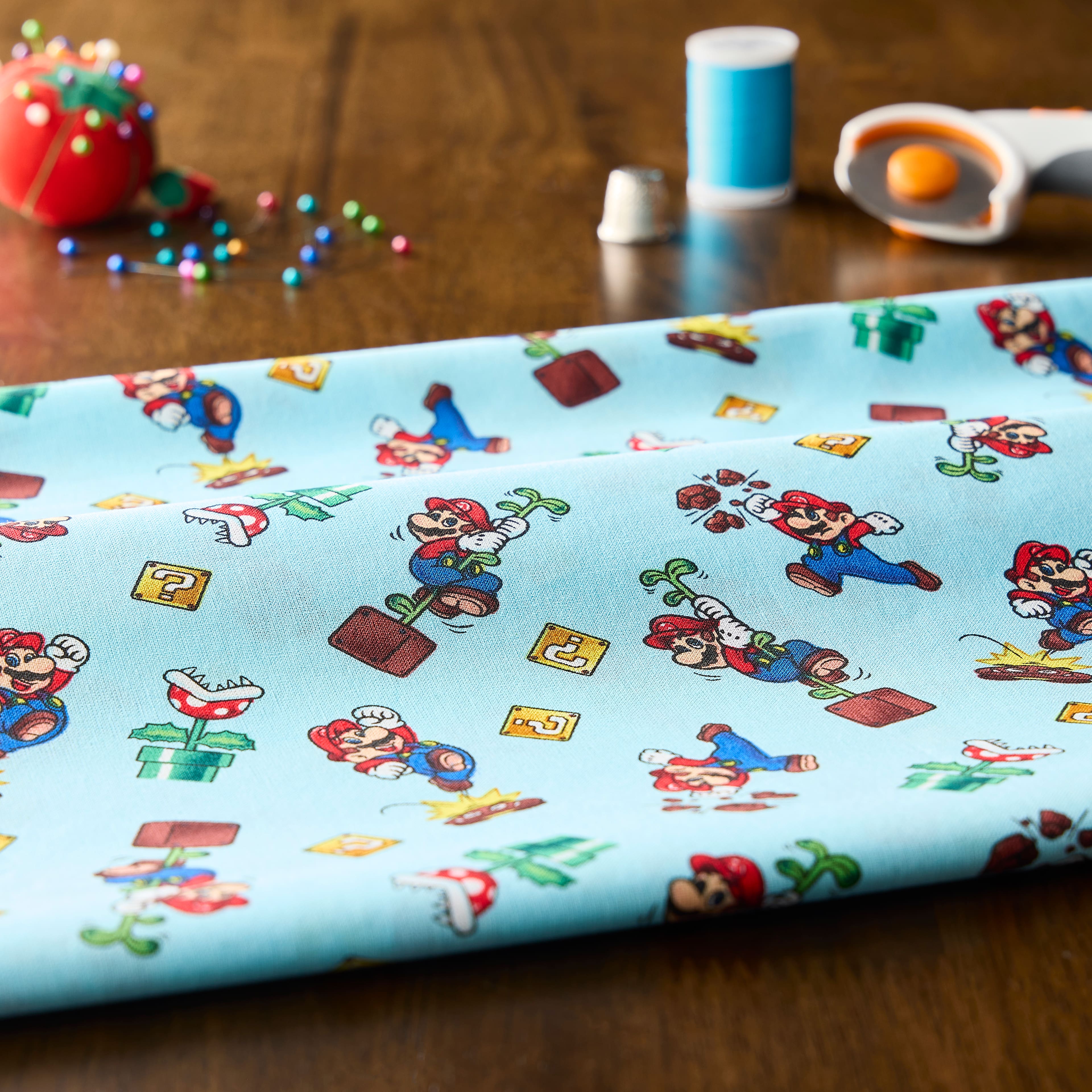 Nintendo&#xAE; Super Mario&#x2122; Toss Cotton Fabric
