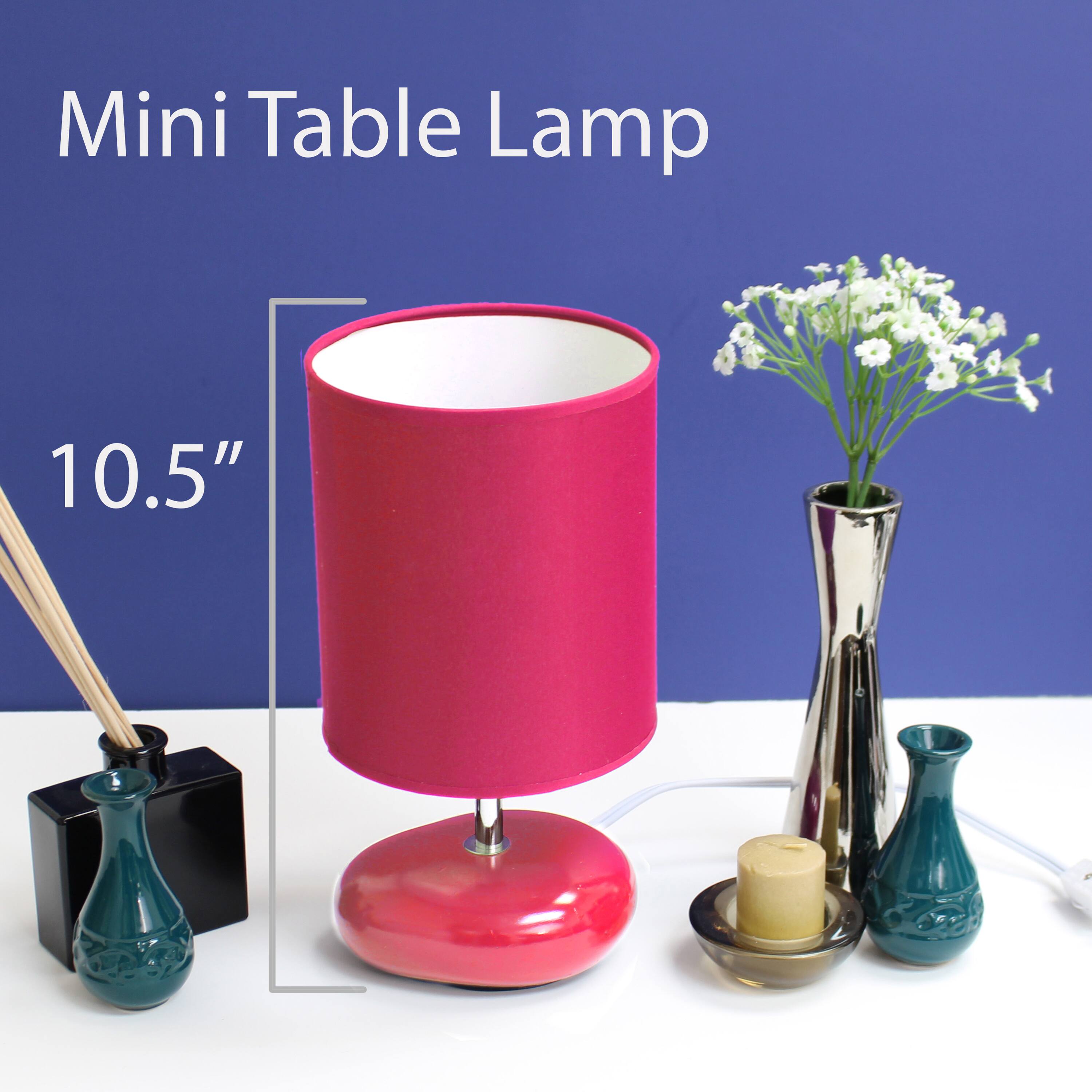 Simple Designs Stonies Small Stone Look Table Lamp