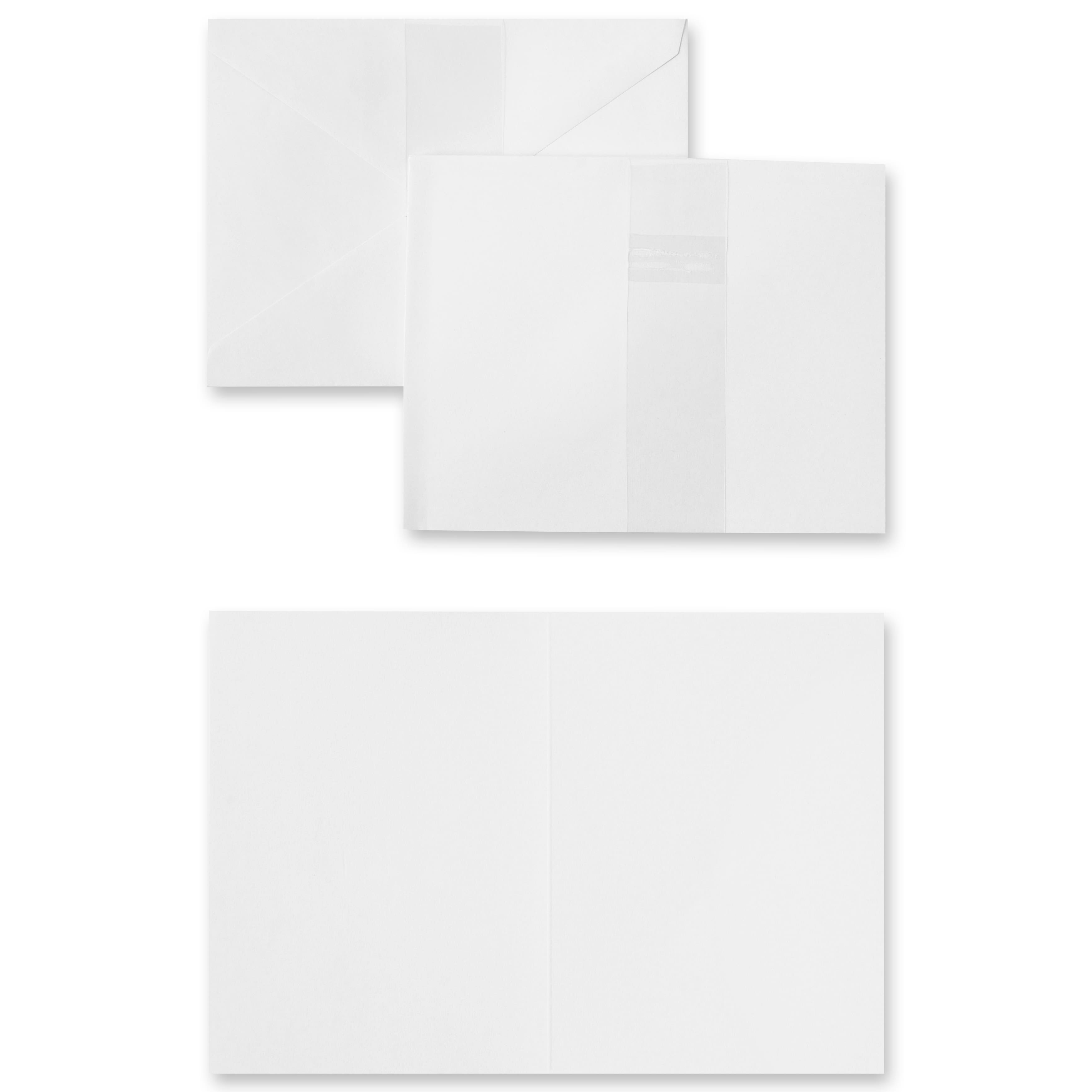 24 Packs: 25 ct. (600 total) White Cards &#x26; Envelopes by Recollections&#x2122;, 4&#x22; x 5.5&#x22;