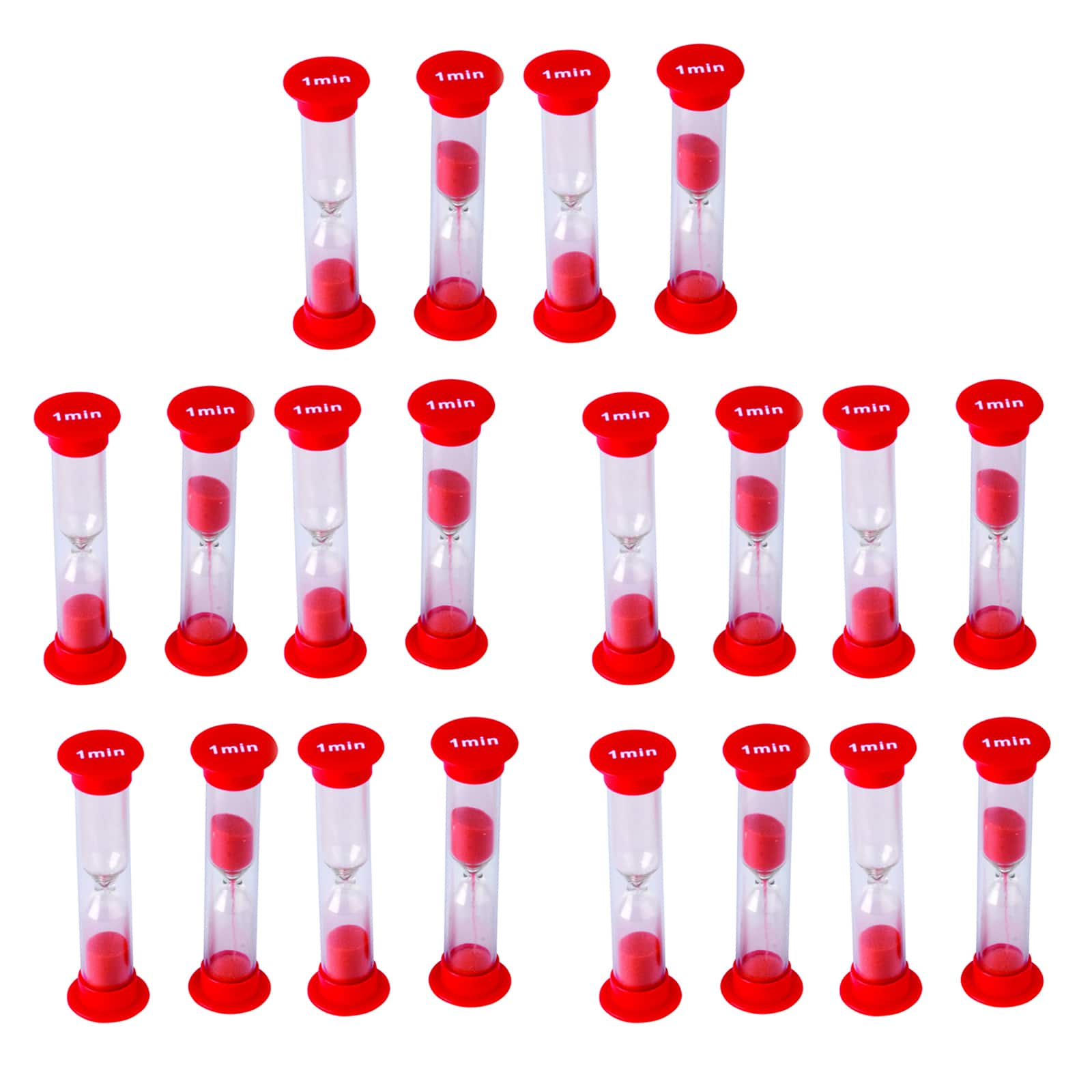 Small 1 Minute Sand Timers 4 per Pack, 5 Packs | Michaels