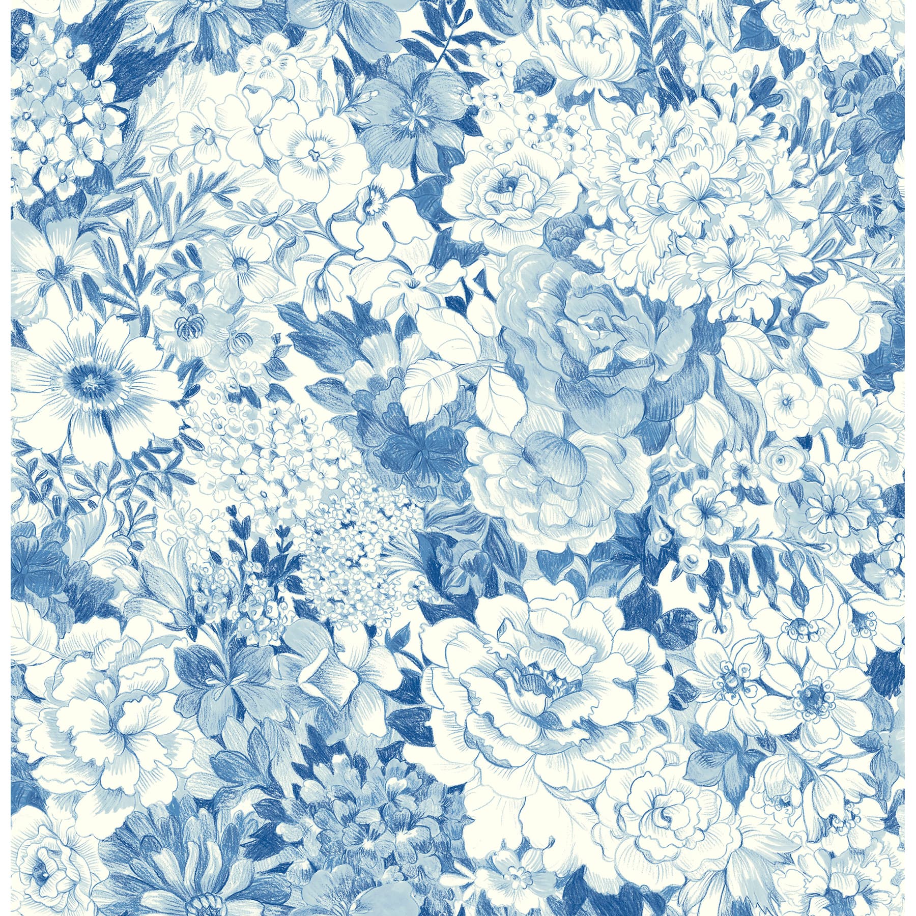 NuWallpaper Indigo Empress Garden Peel & Stick Wallpaper