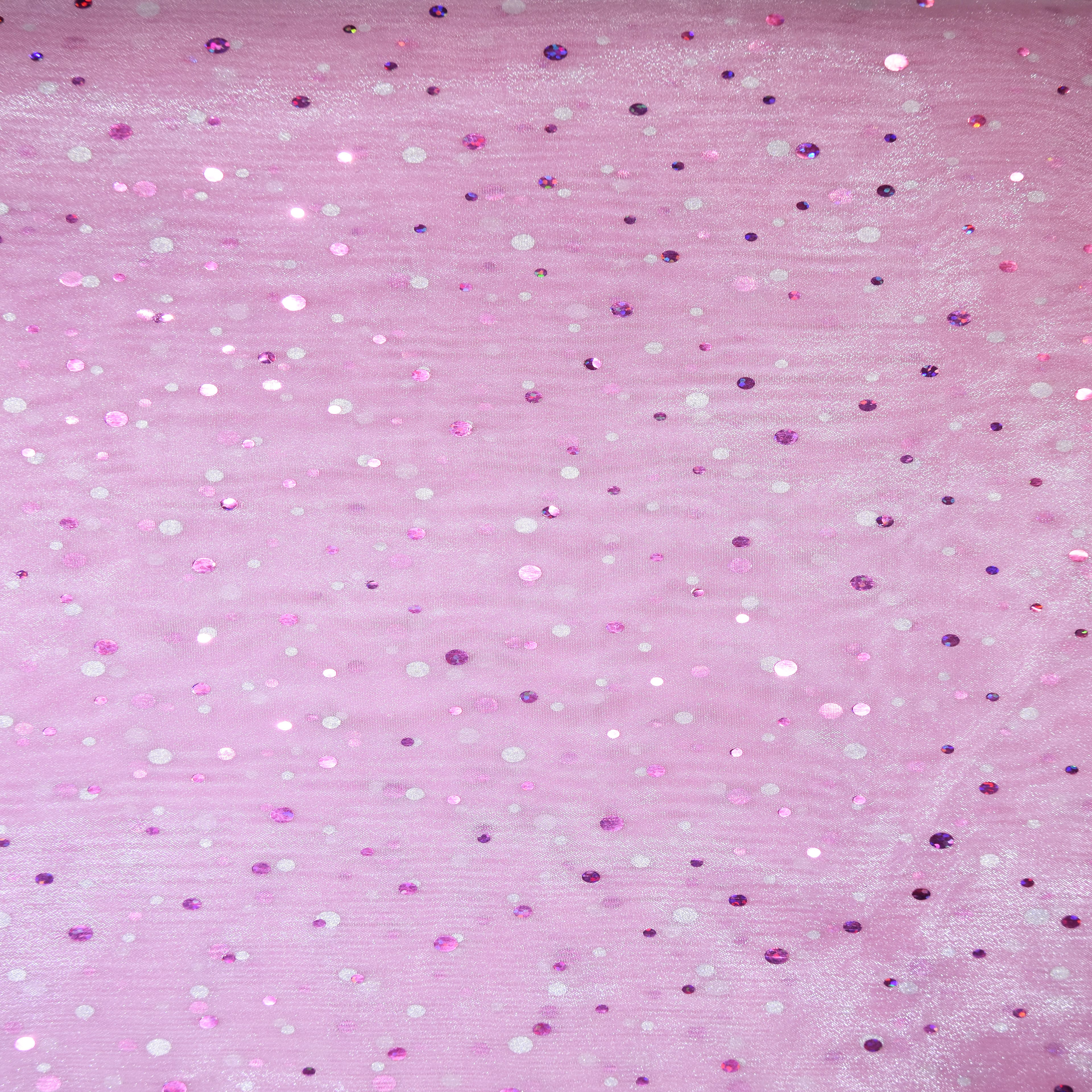 Feldman Light Pink Ducco Dots Organza