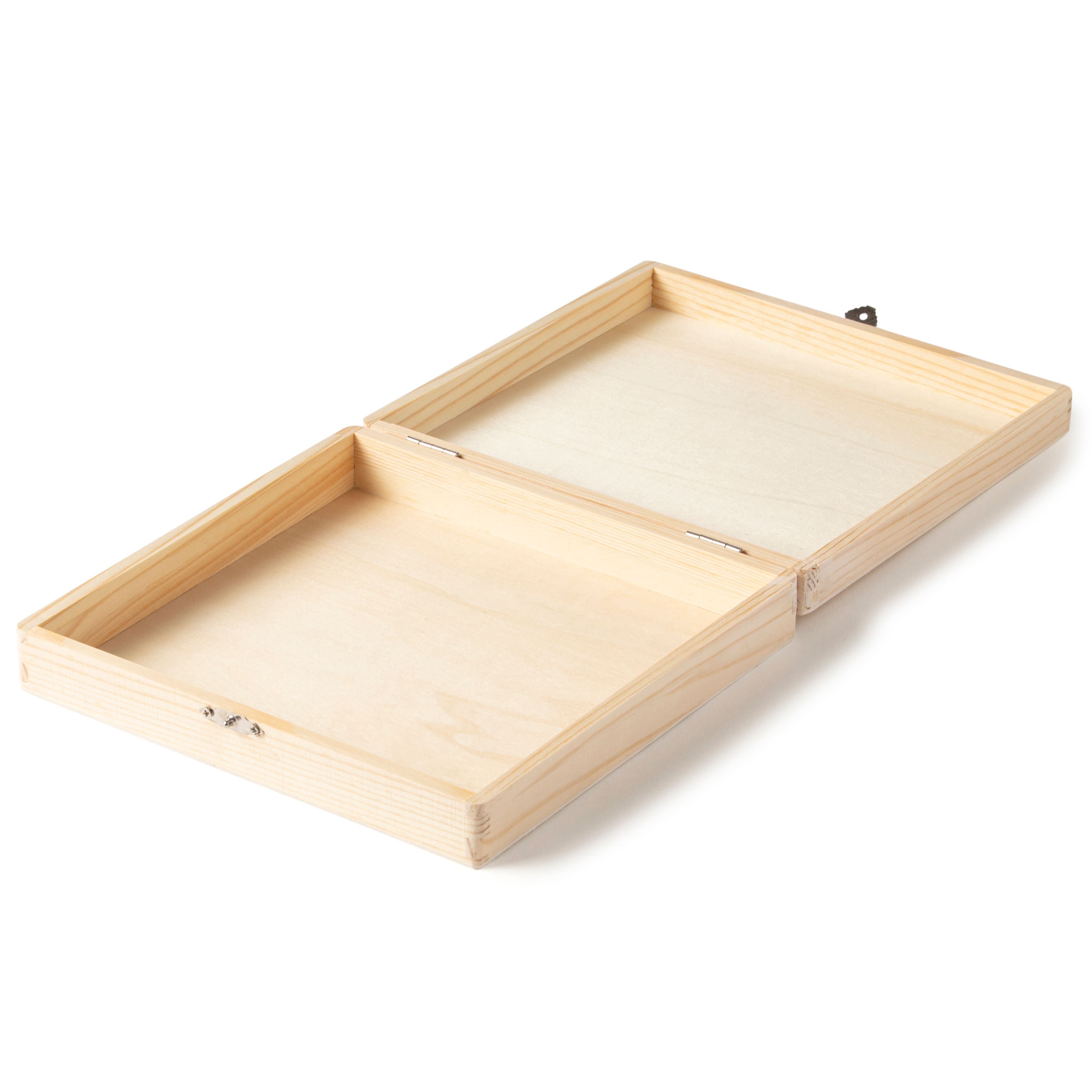 6 Pack: 8.5&#x22; x 8&#x22; Wood Flat Box by Make Market&#xAE;