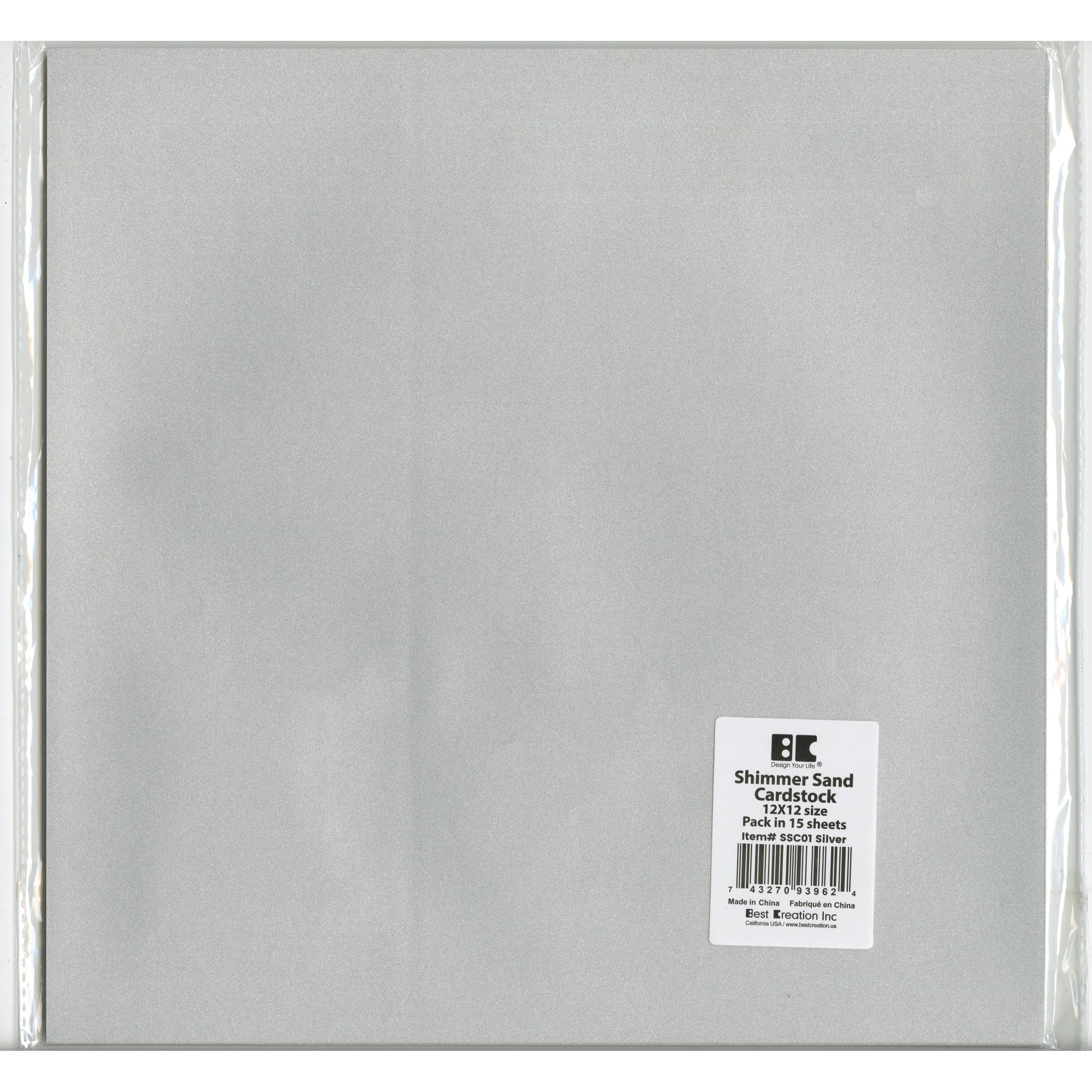 Best Creation Shimmer Sand 12" x 12" Cardstock, 15 Sheets Michaels
