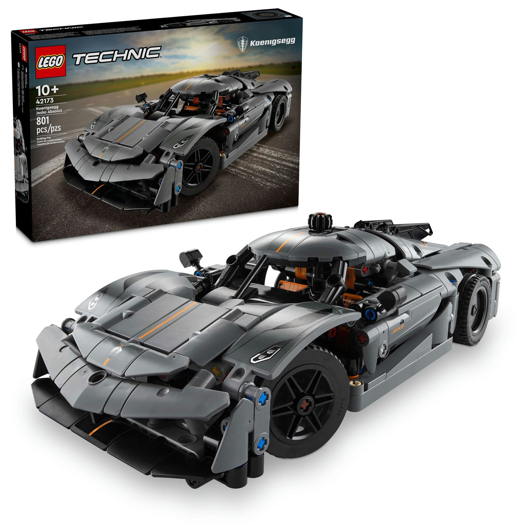 LEGO&#xAE; Technic&#x2122; Koenigsegg Jesko Absolut Gray Hypercar 42173