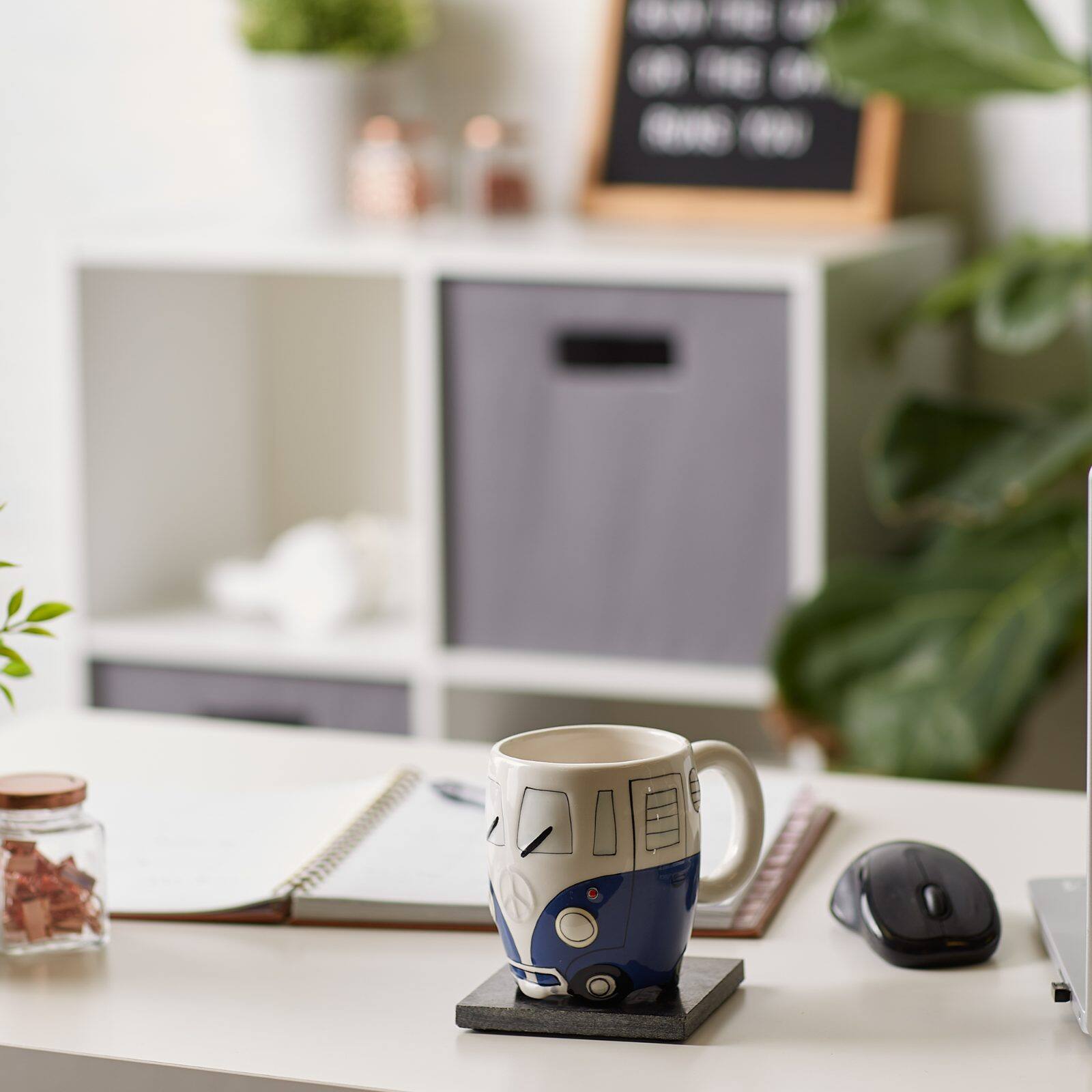 DII® Retro Bus Ceramic Mugs, 2ct.