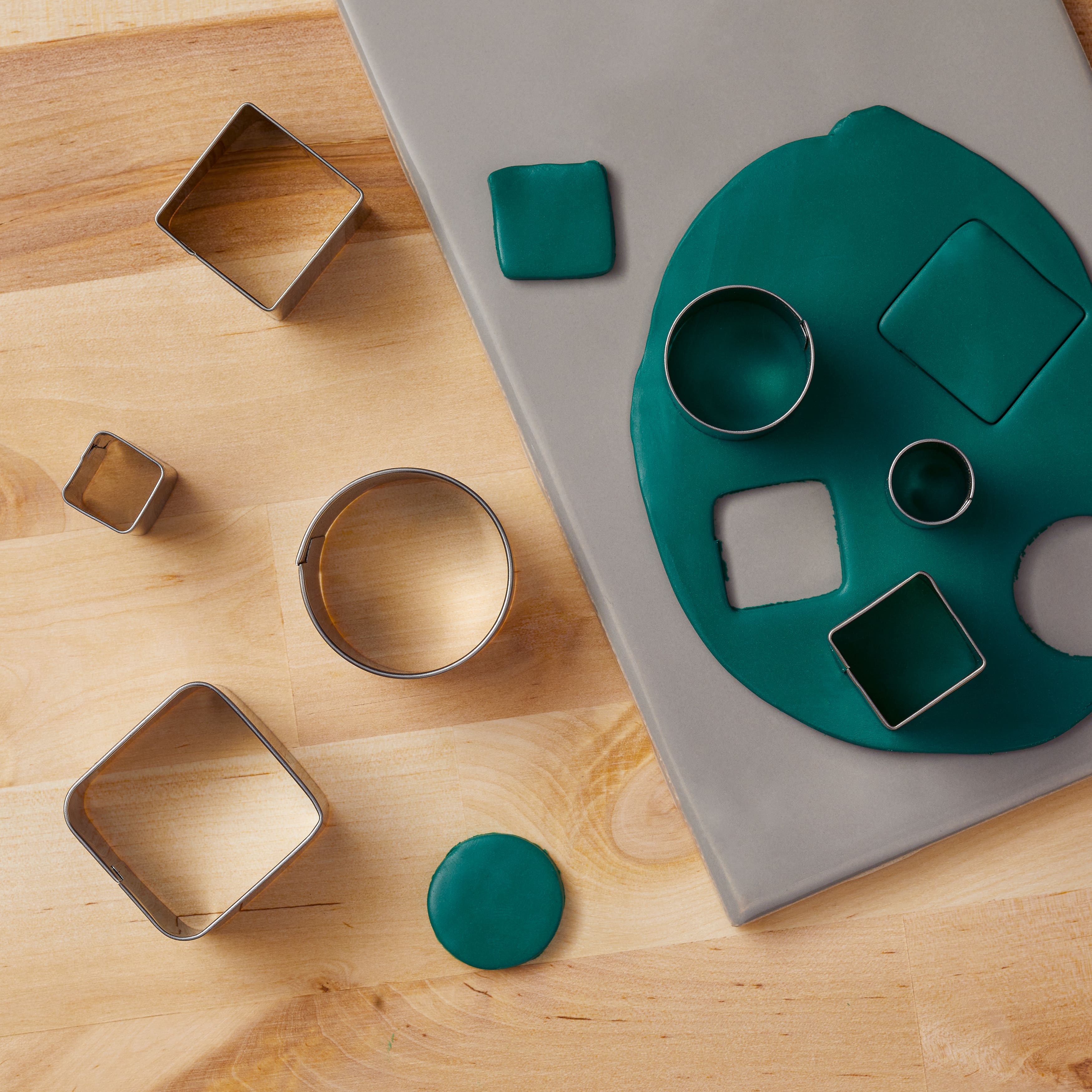 6 Packs: 6 ct. (36 total) Square &#x26; Circle Premium Clay Cutters by Craft Smart&#xAE;