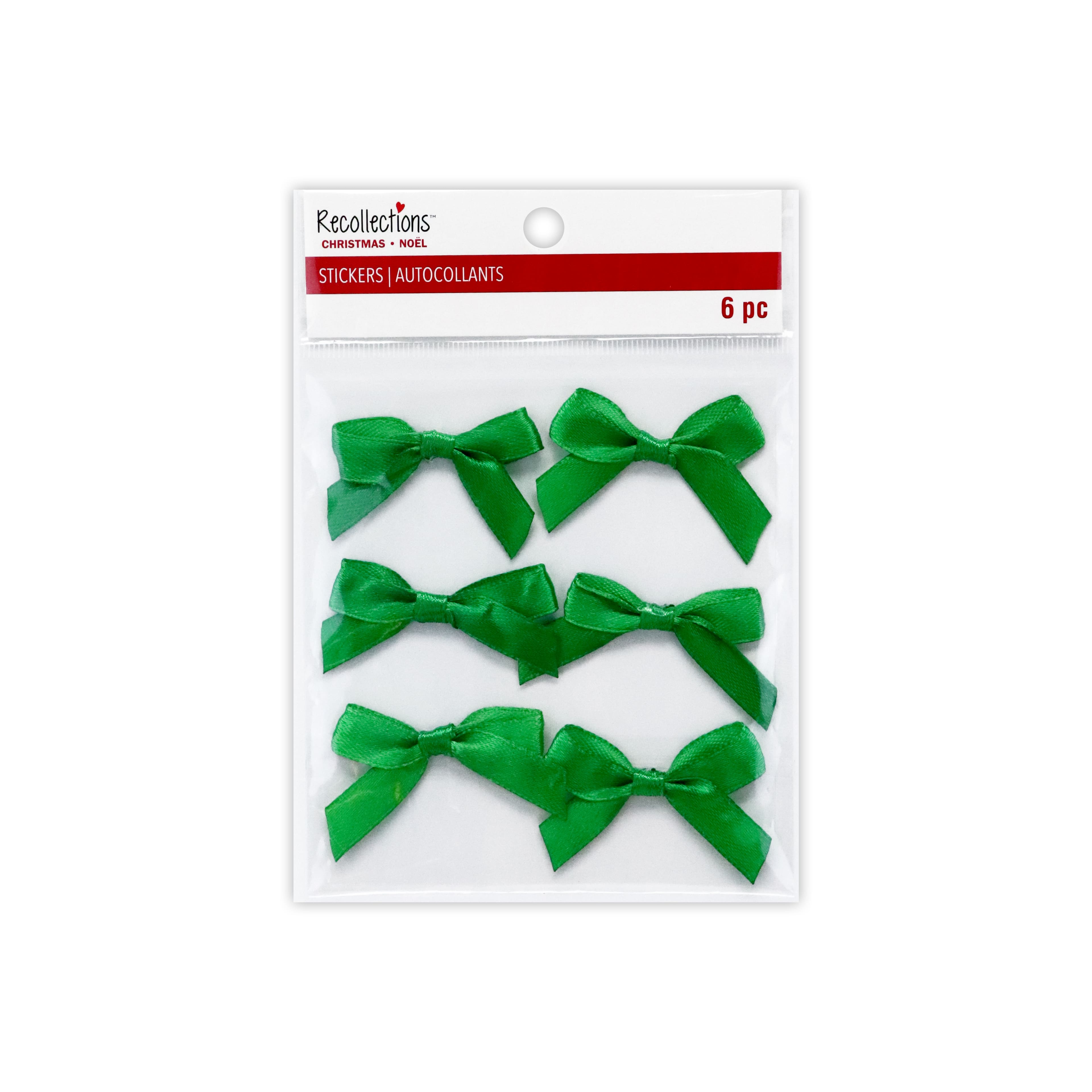 Green Satin Bow Stickers by Recollections&#x2122;