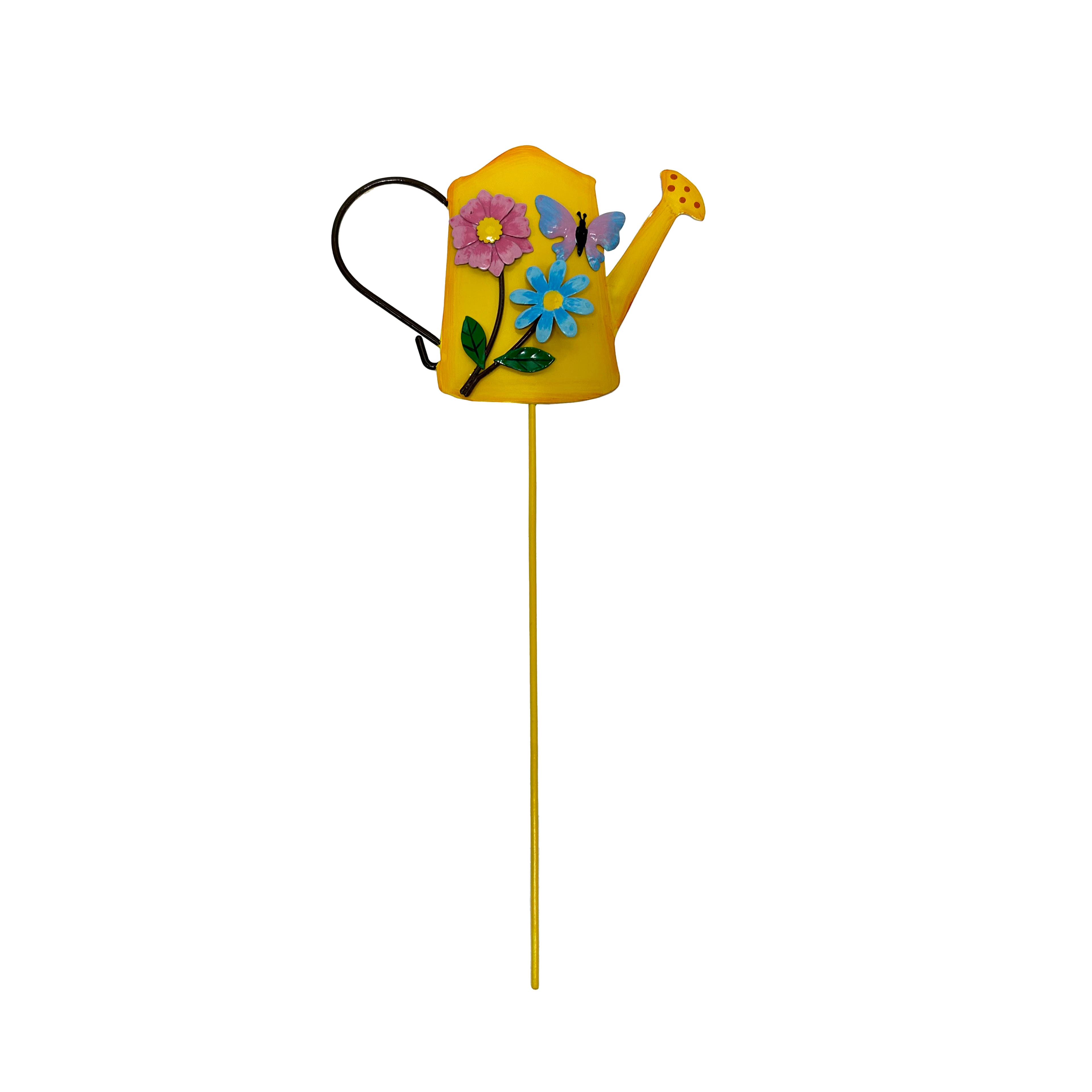 12&#x22; Yellow Metal Watering Pot Pick by Ashland&#xAE;