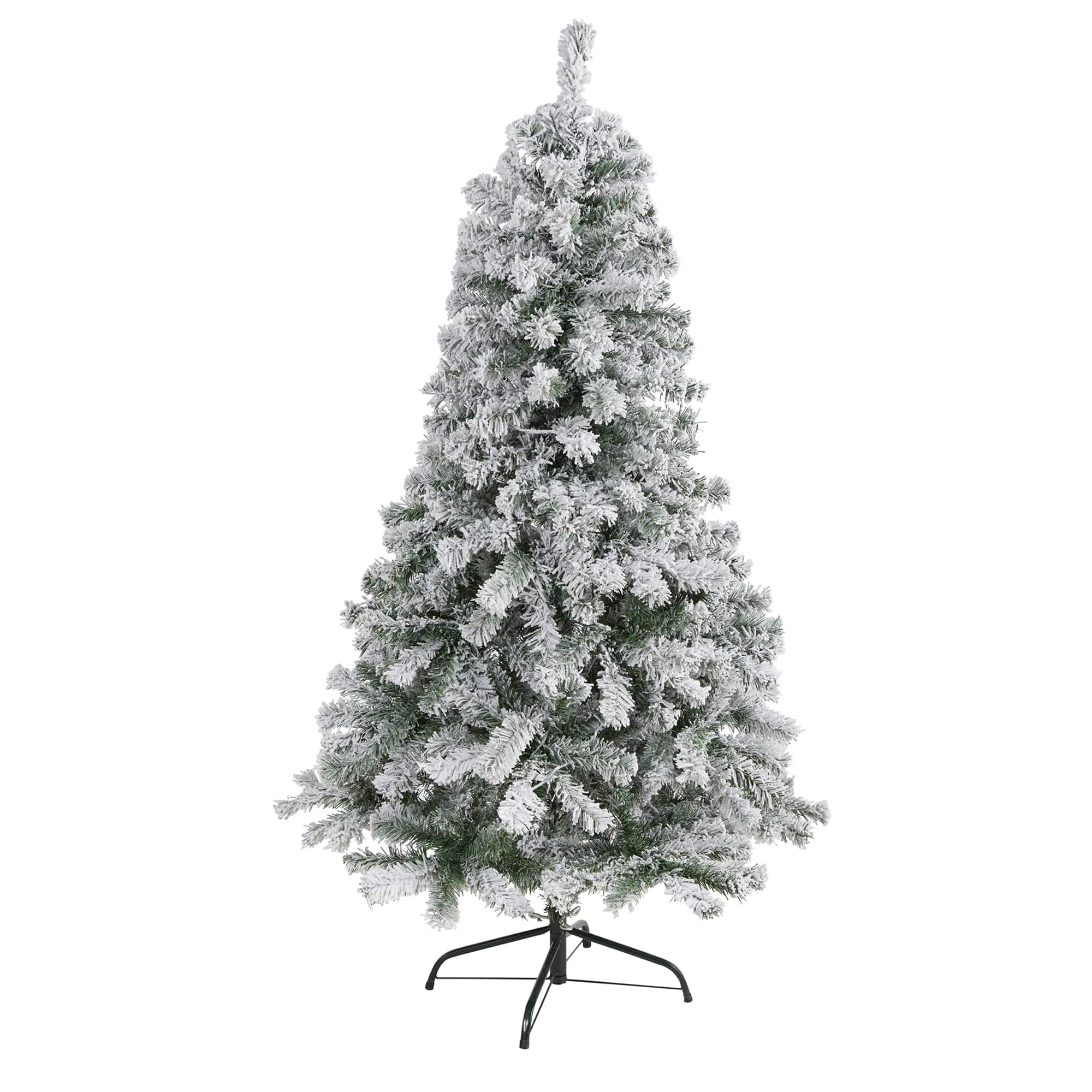 5ft. Unlit Flocked Rock Springs Spruce Artificial Christmas Tree