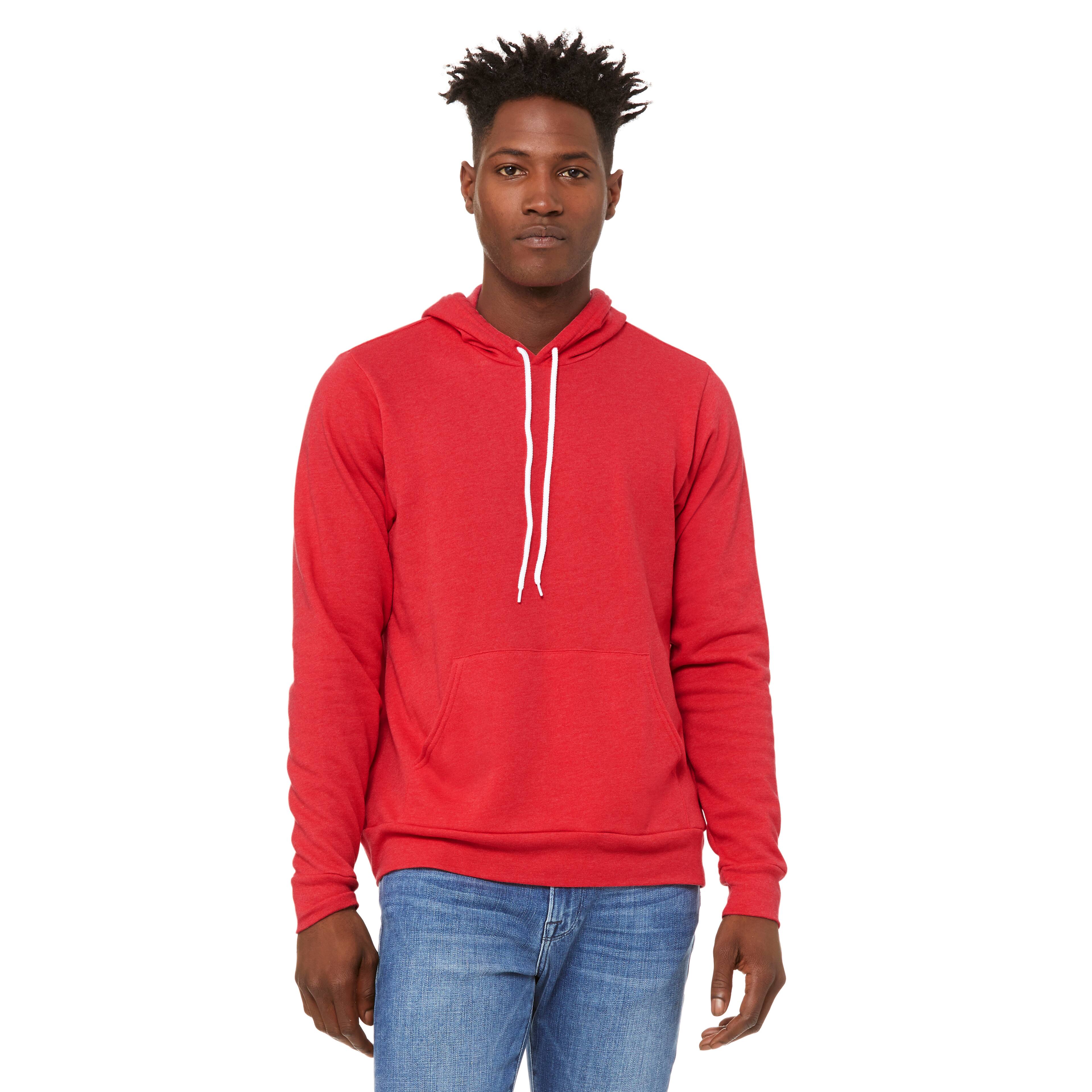 BELLA+CANVAS® Adult Unisex Heather Fleece Pullover Hoodie