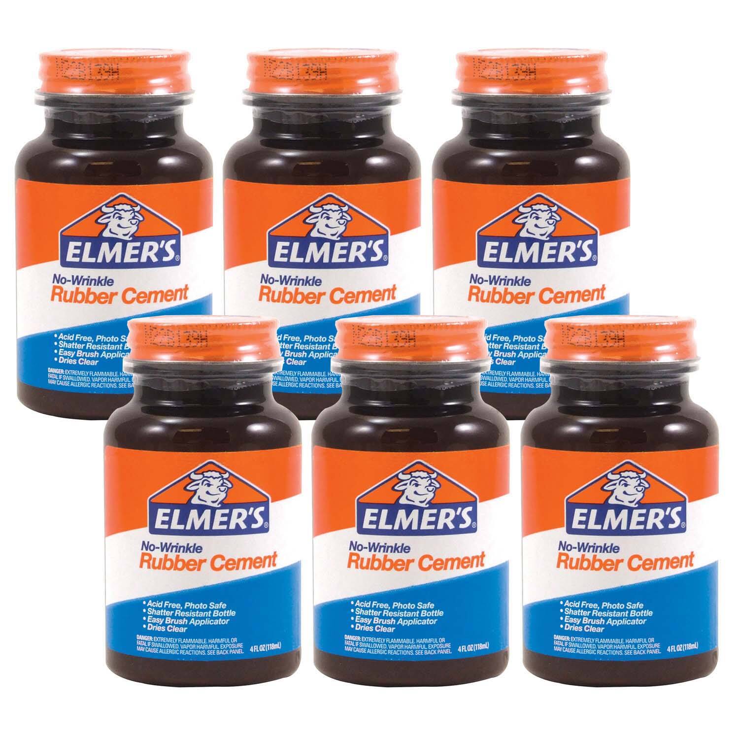 Elmer&#x27;s&#xAE; 4oz. Rubber Cement with Applicator, 6ct.