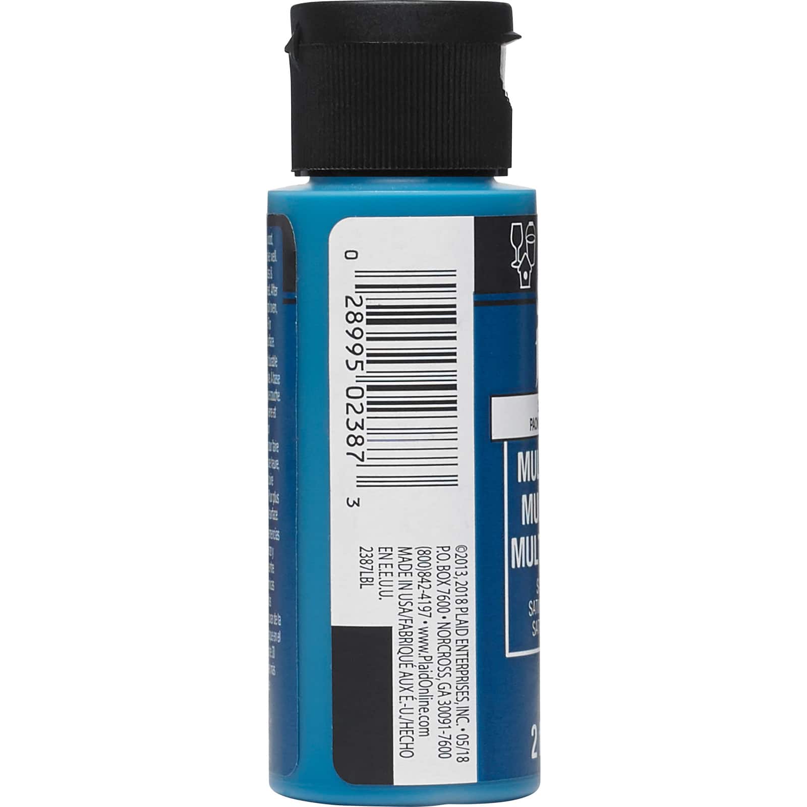 12 Pack: FolkArt® Multi-Surface Satin Acrylic Paint, 2oz.