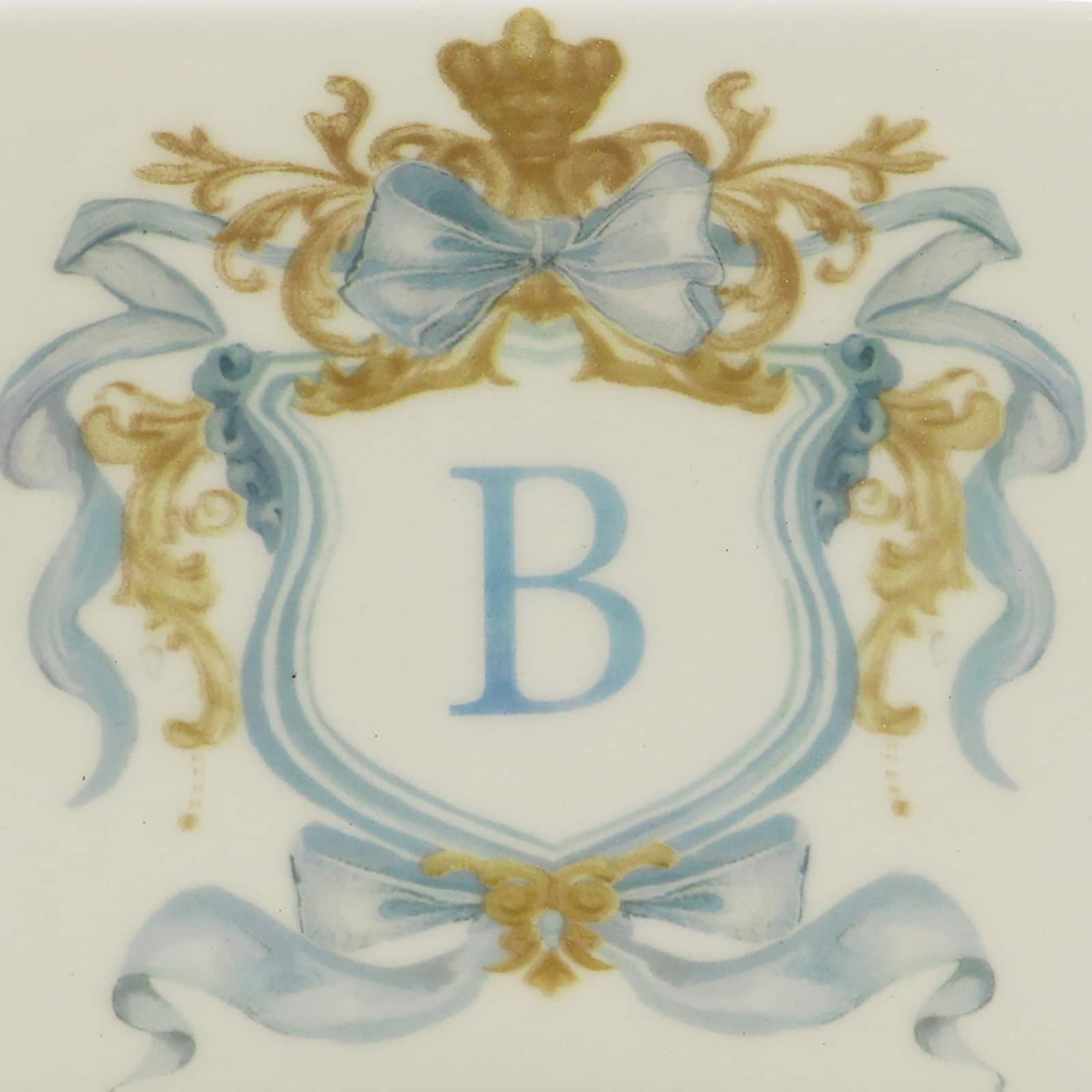4.5&#x22; x 4&#x22; Ceramic Monogram D&#xE9;cor by Ashland&#xAE;