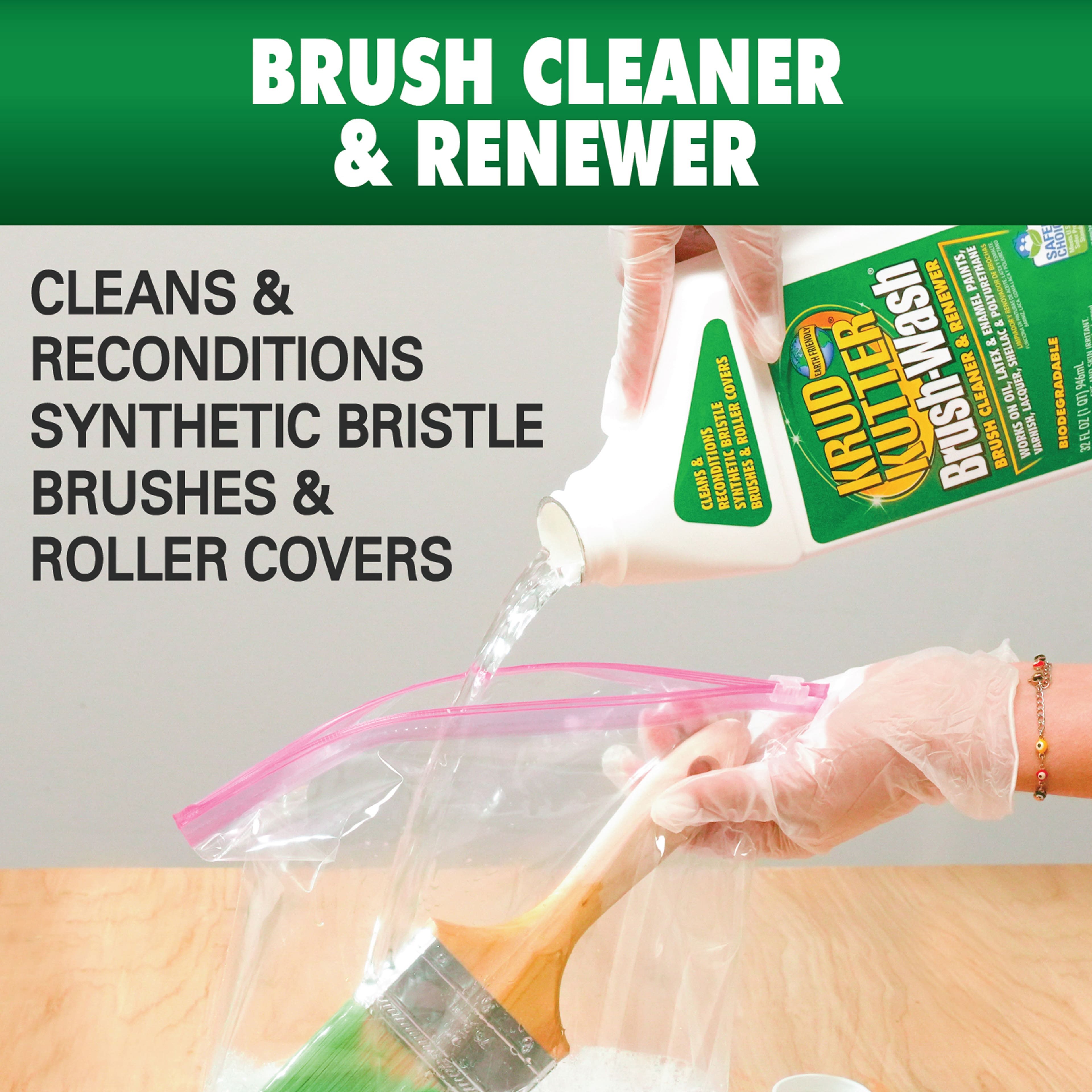 Krud Kutter&#xAE; Brush-Wash&#xAE; 32oz. Brush Cleaner &#x26; Renewer
