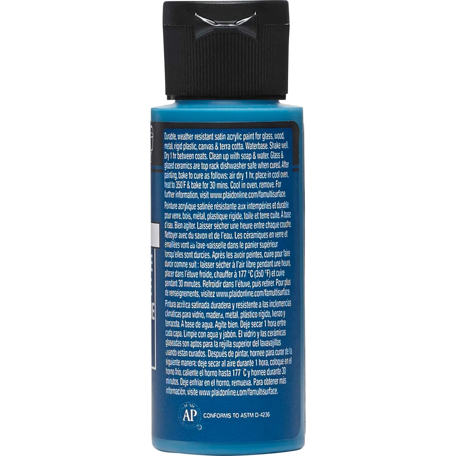 12 Pack: FolkArt® Multi-Surface Satin Acrylic Paint, 2oz.