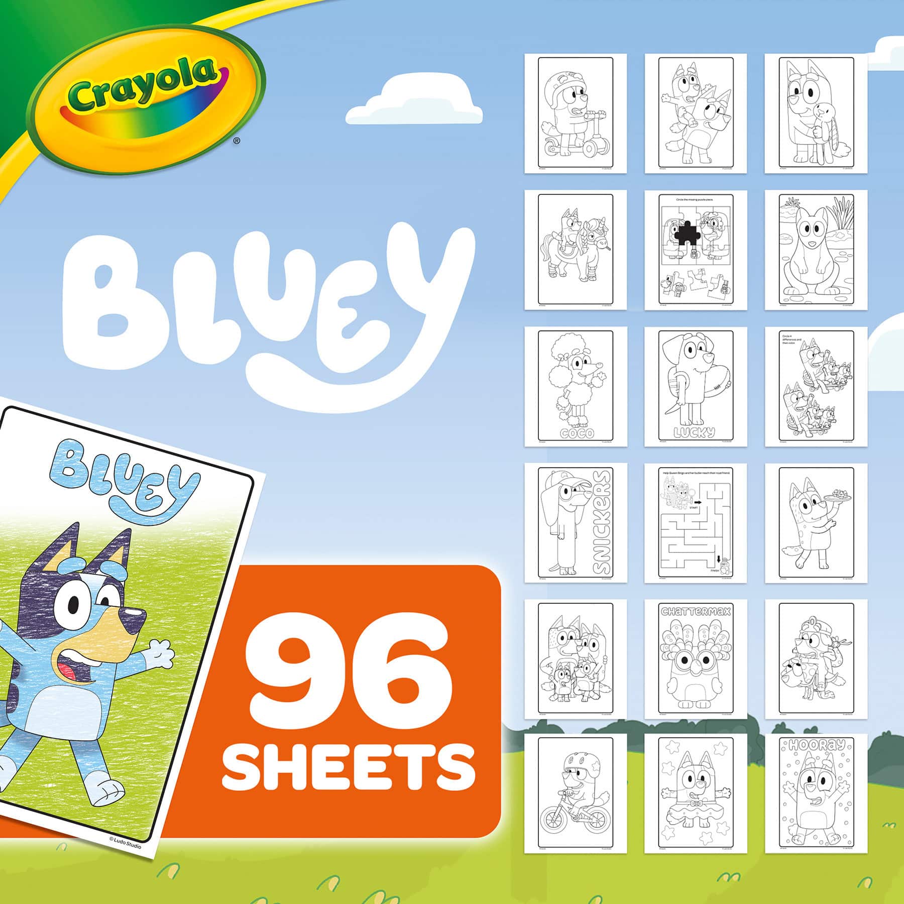 Crayola&#xAE; Bluey Coloring Book, 96 Pages, Pack of 8