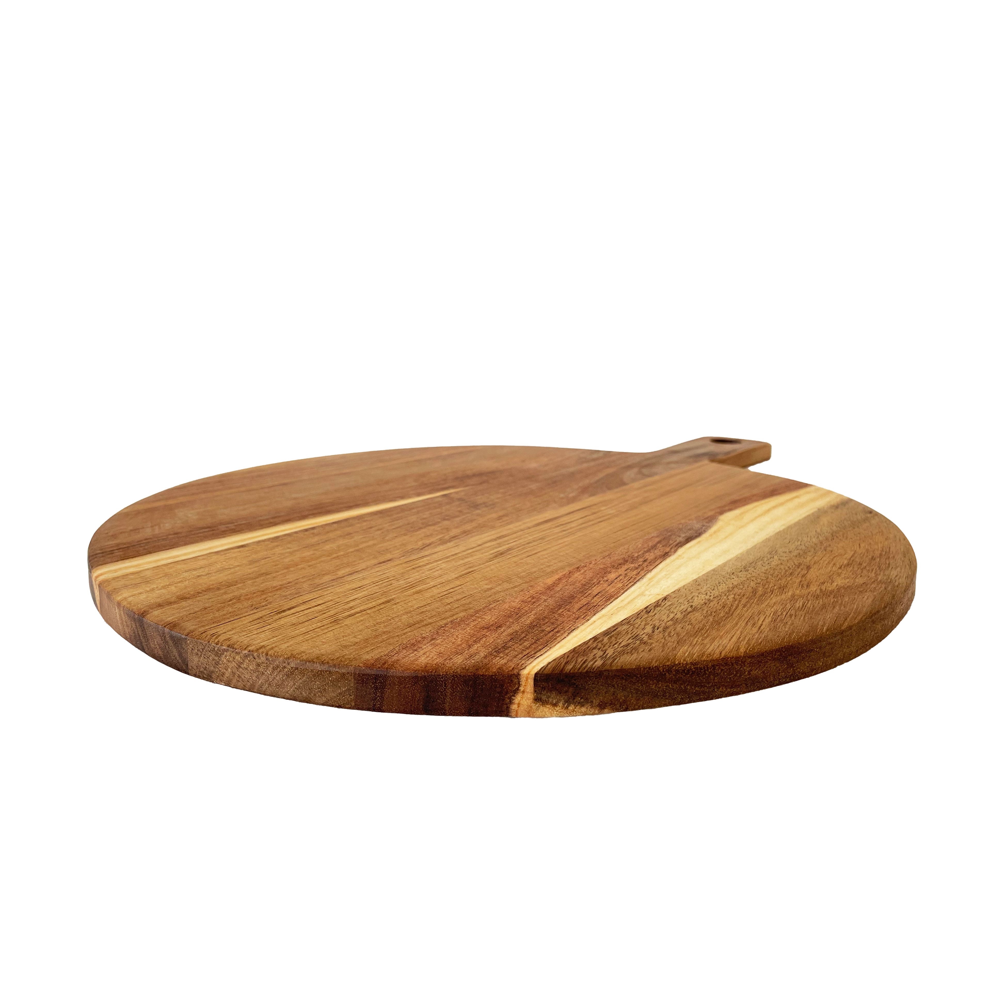 20&#x22; x 14.5&#x22; Round Wood Board by Ashland&#xAE;