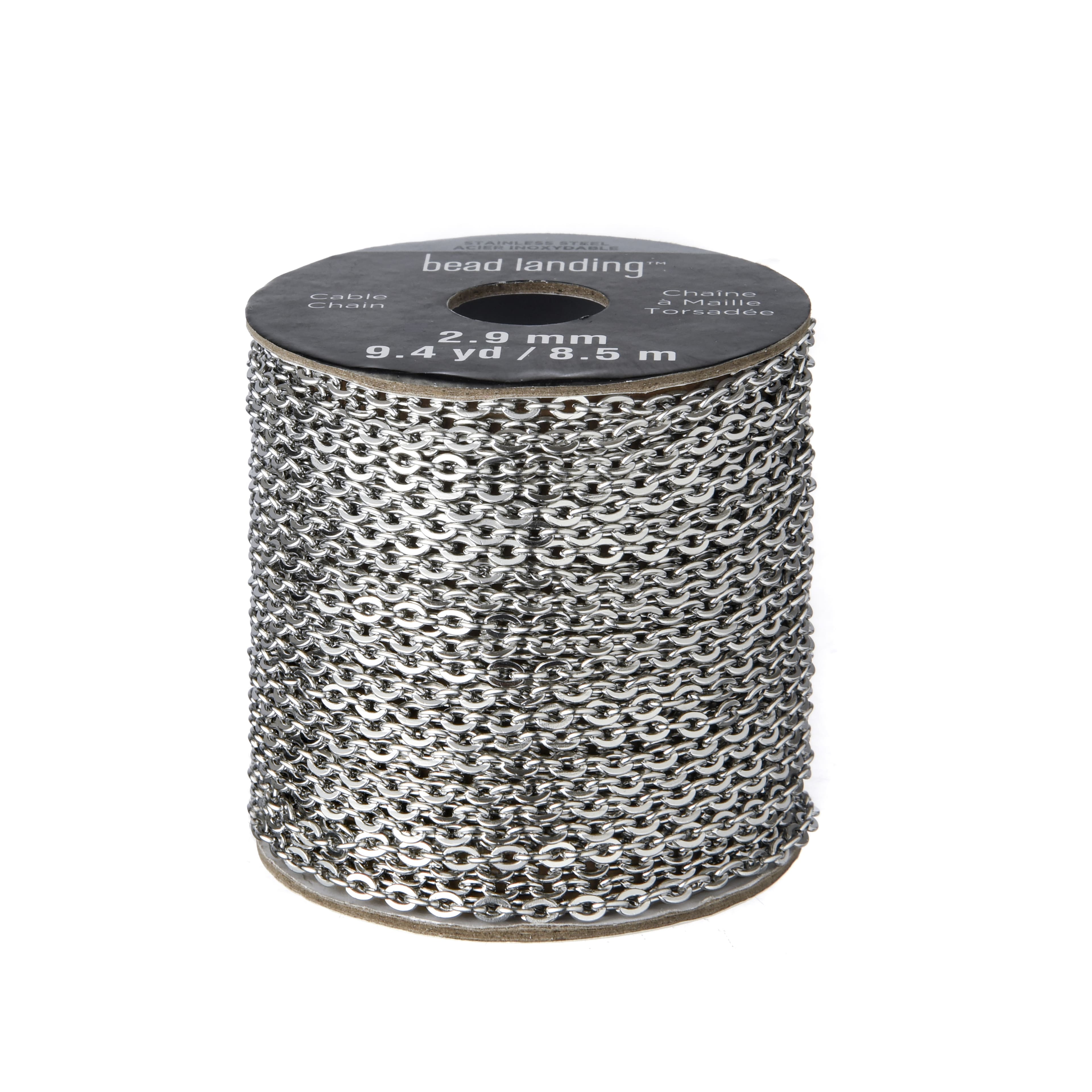 Stainless Steel Cable Chain Spool, by Bead Landing