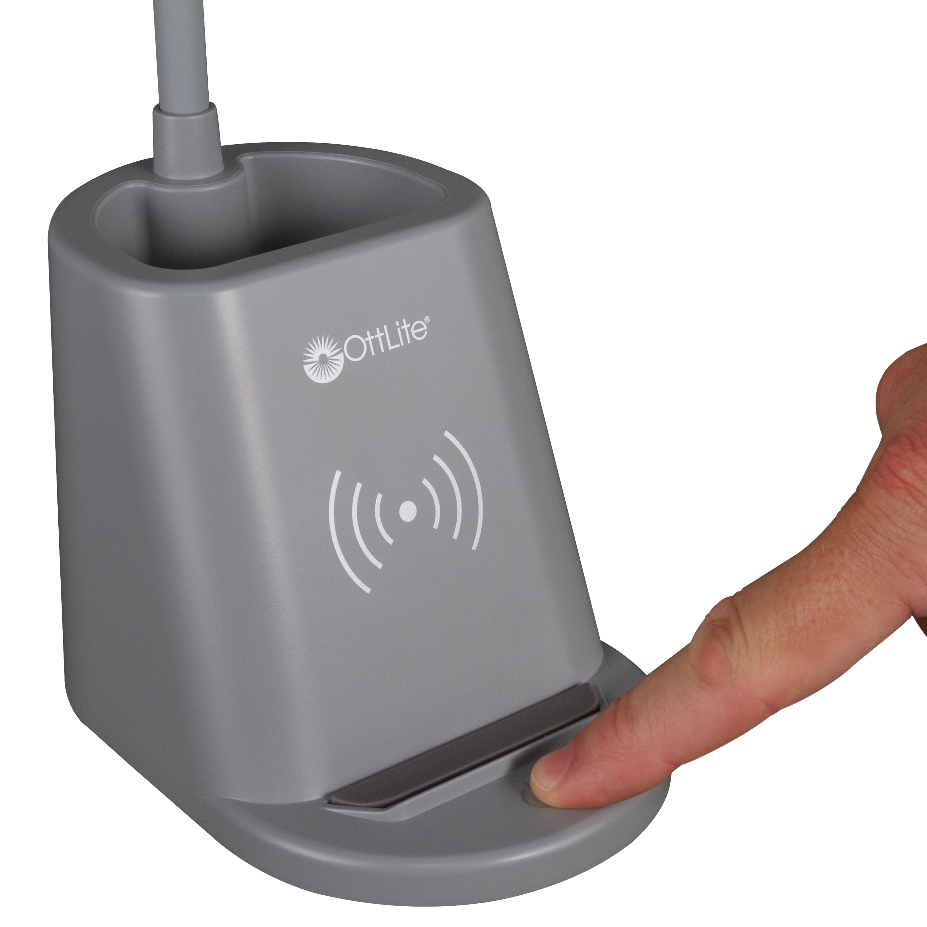 OttLite Organizer LED Lamp with Wireless Charging