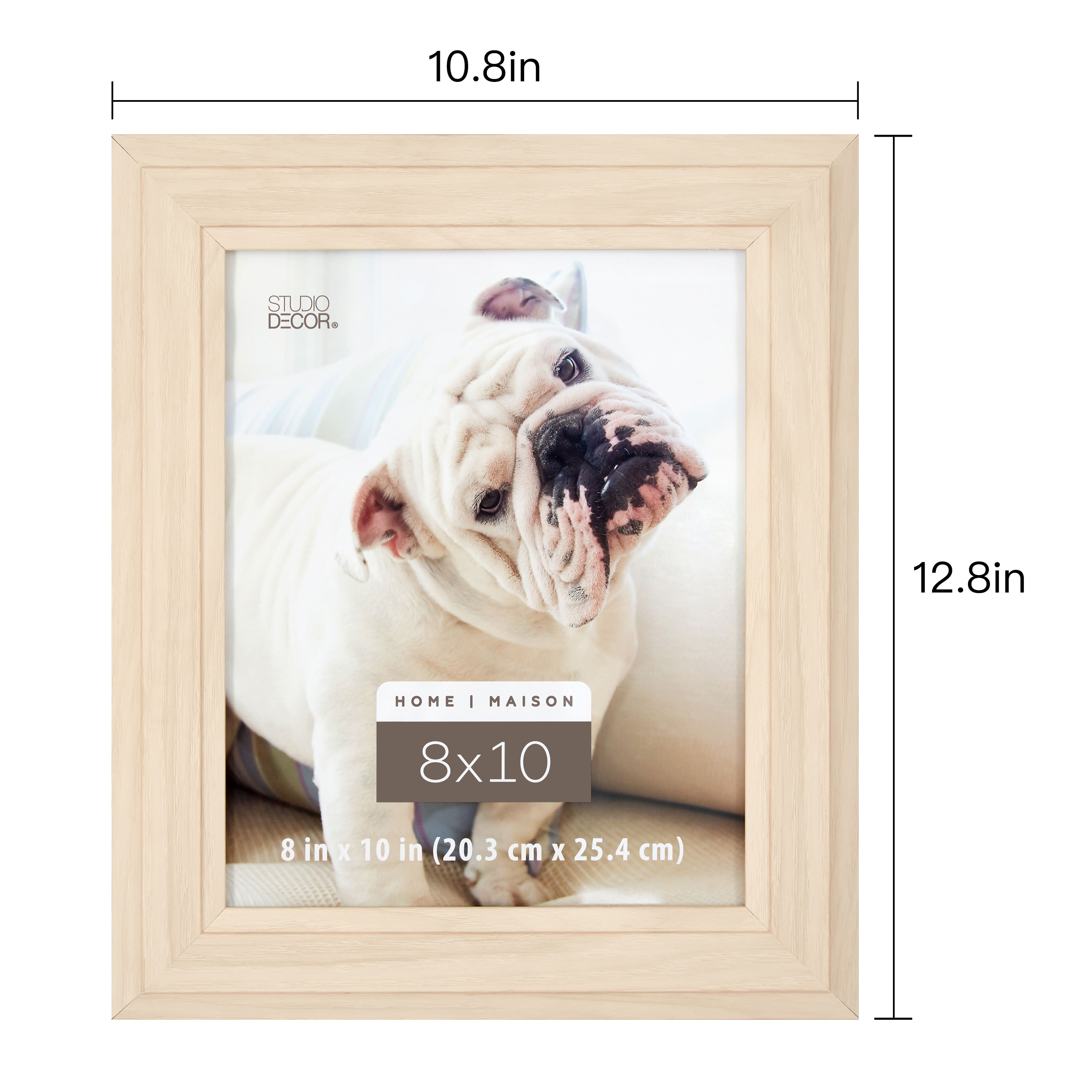 Brushed Ivory 8&#x22; x 10&#x22; Picture Frame by Home by Studio D&#xE9;cor&#xAE;