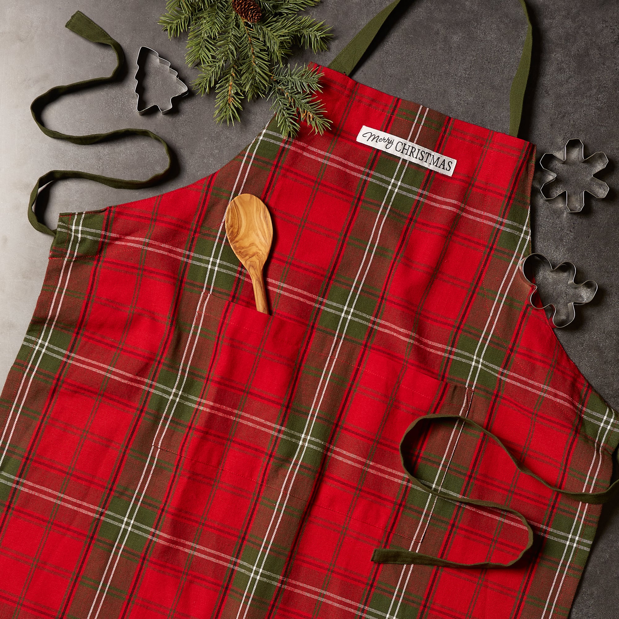 DII&#xAE; Vintage Holiday Tartan Chef Apron