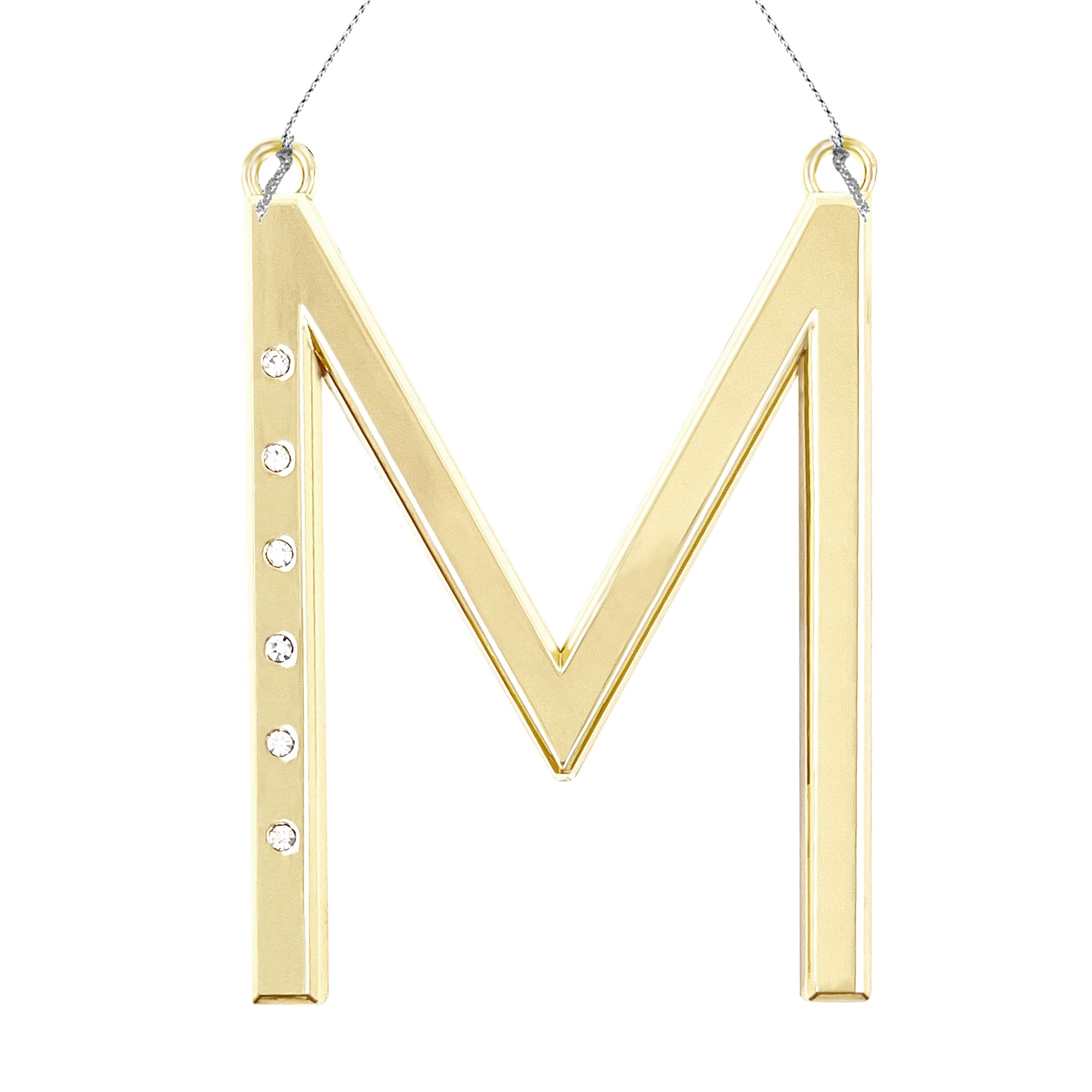 Metal Monogram Ornament with Rhinestones by Ashland&#xAE;