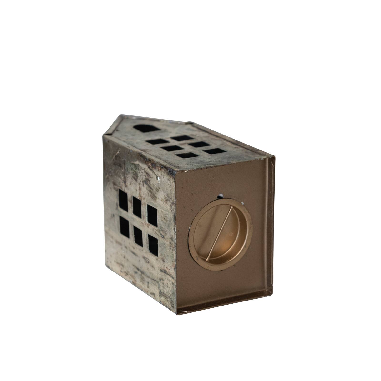 Hello Honey&#xAE; 6.25&#x22; Antique Pewter Finish Metal House