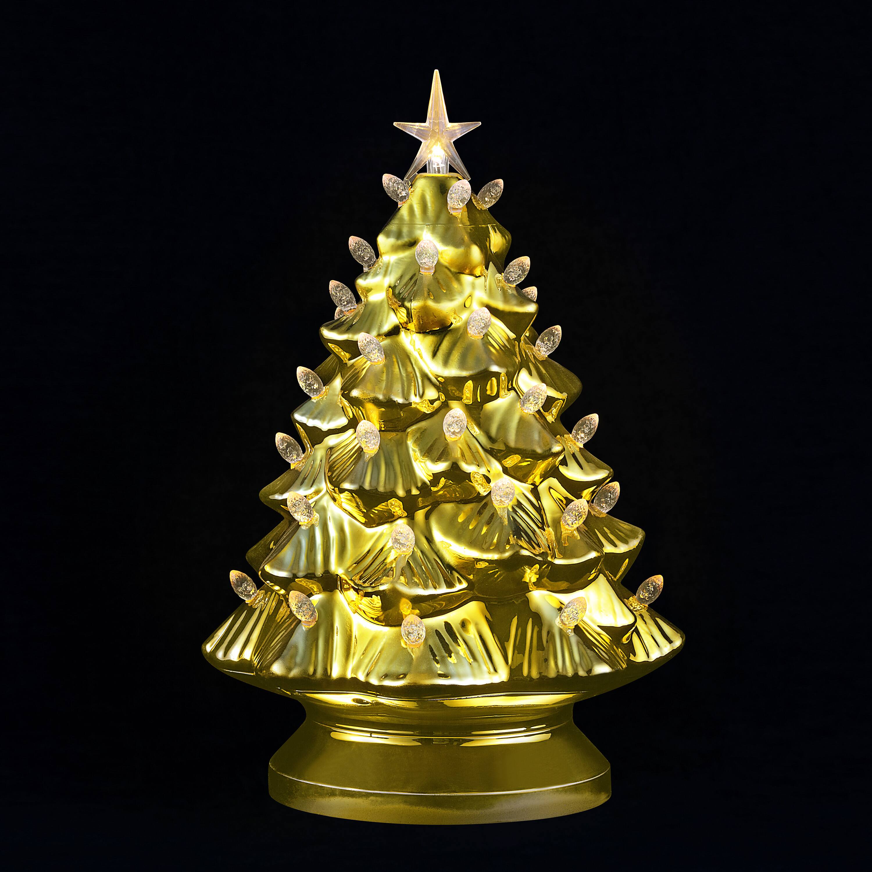 Mr. Christmas 14" Gold Shatterproof Nostalgic Tree