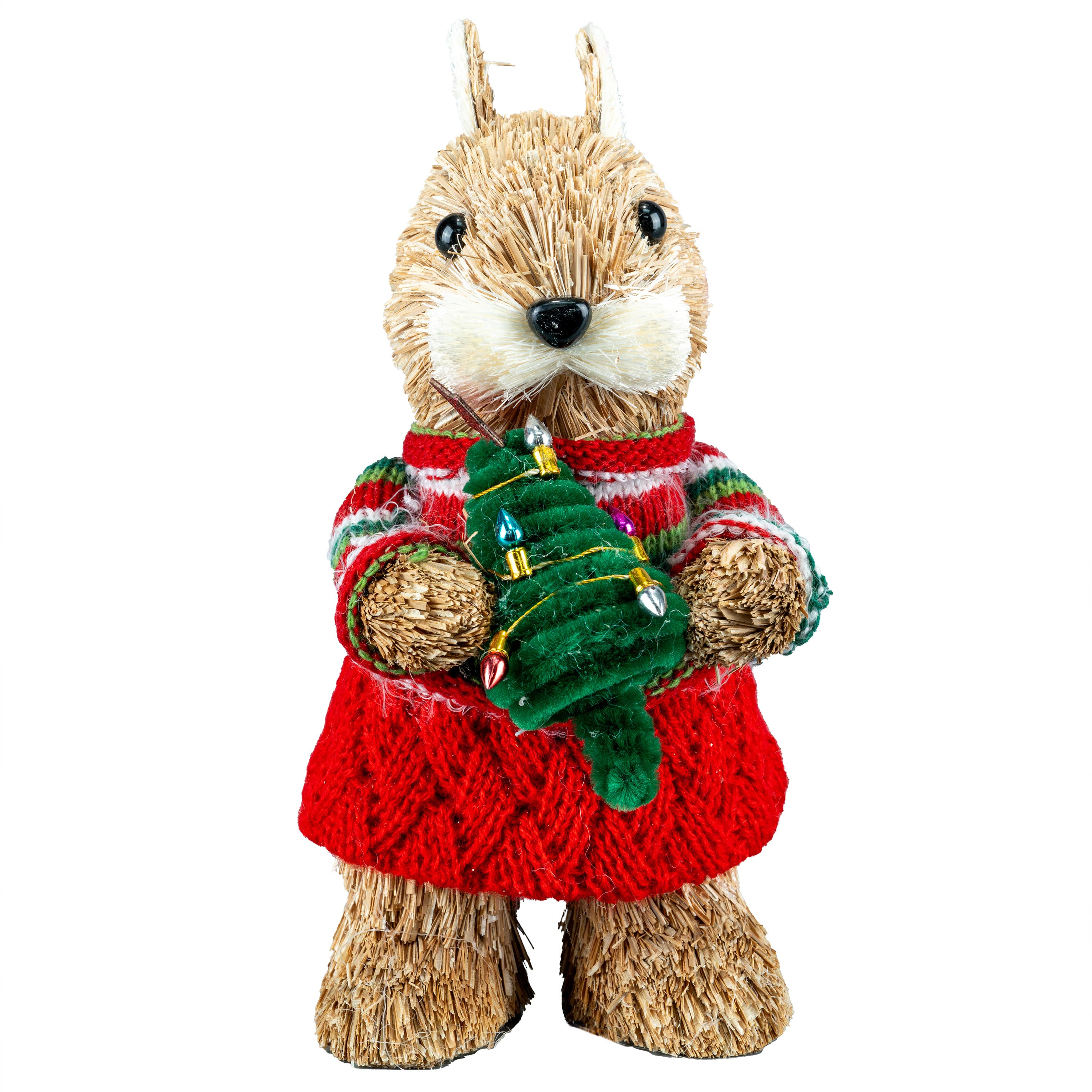 7&#x22; Squirrel with Christmas Tree Natural D&#xE9;cor by Ashland&#xAE;
