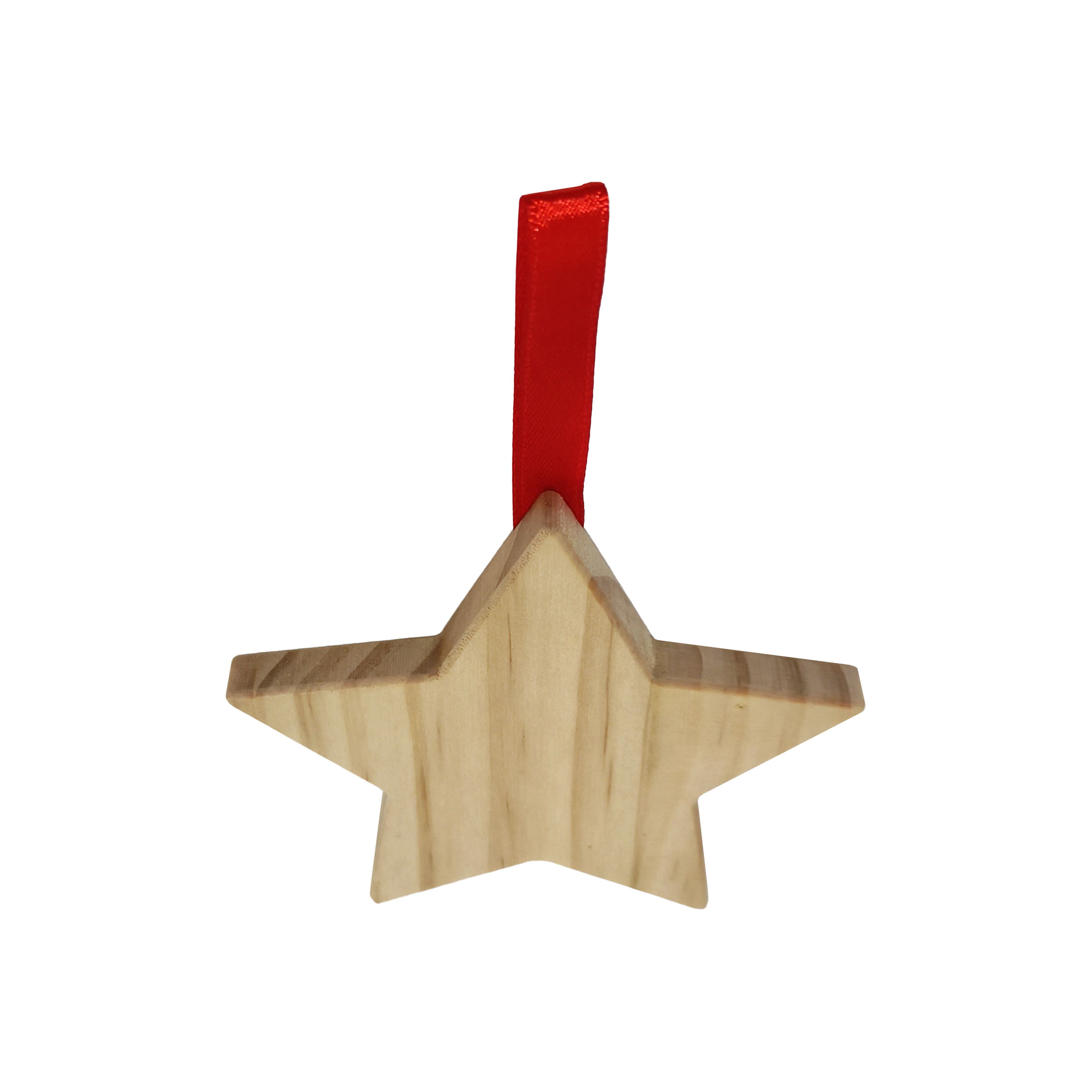 4&#x22; Star DIY Pinewood Ornament by Make Market&#xAE;