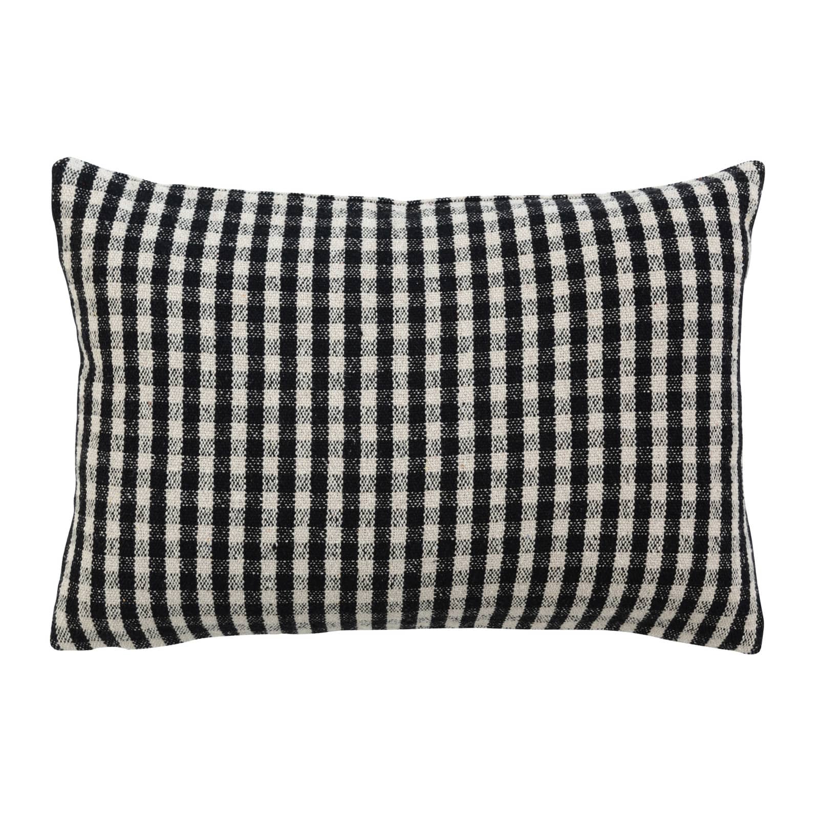 Hello Honey® Gingham Woven Recycled Cotton Blend Lumbar Pillow Cover
