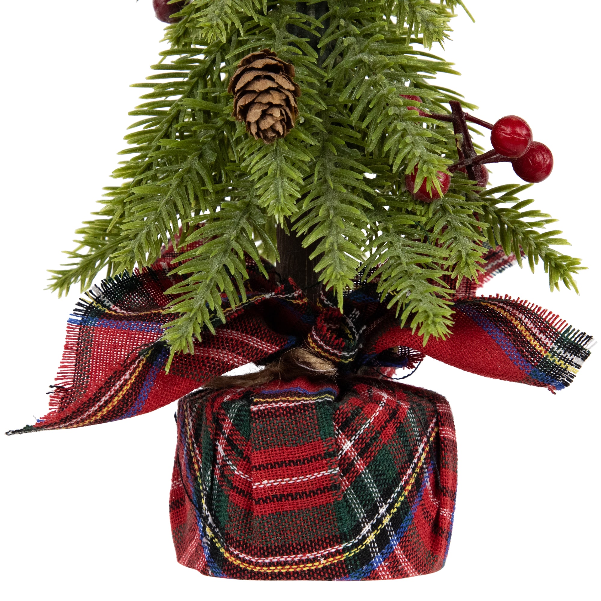 3 Pack 9&#x22; Unlit Mini Downswept Pine Artificial Christmas Tree