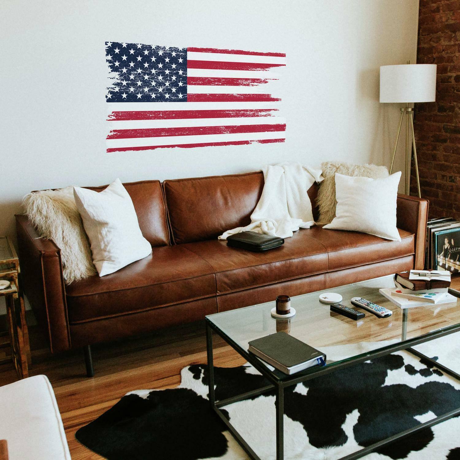 RoomMates Distressed American Flag Giant Peel &#x26; Stick Decal