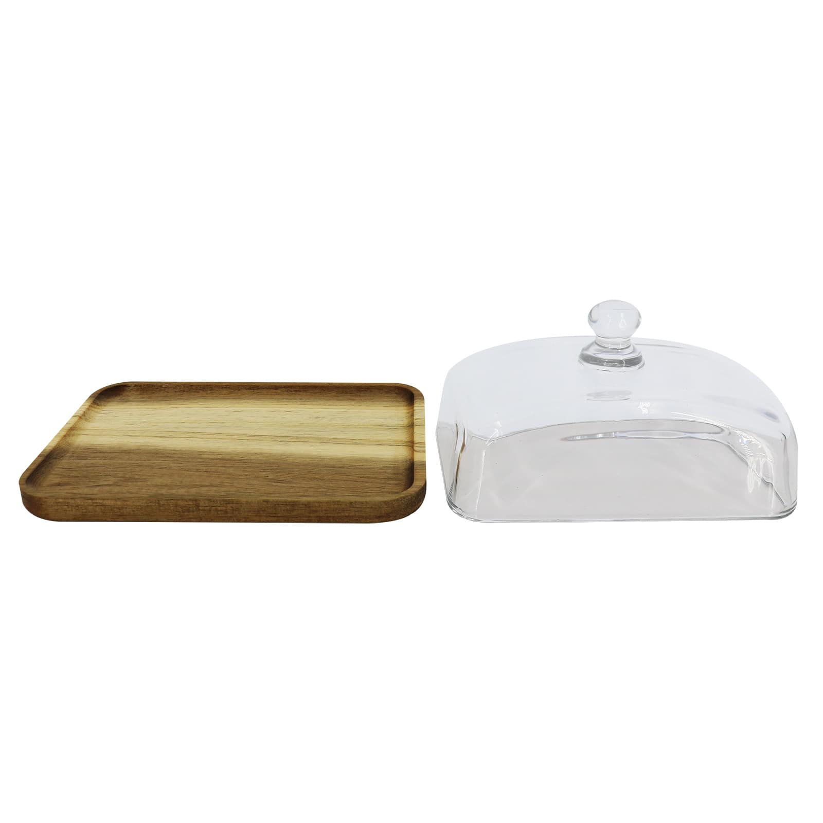 7&#x22; x 4.75&#x22; Wood Plate with Dome by Ashland&#xAE;