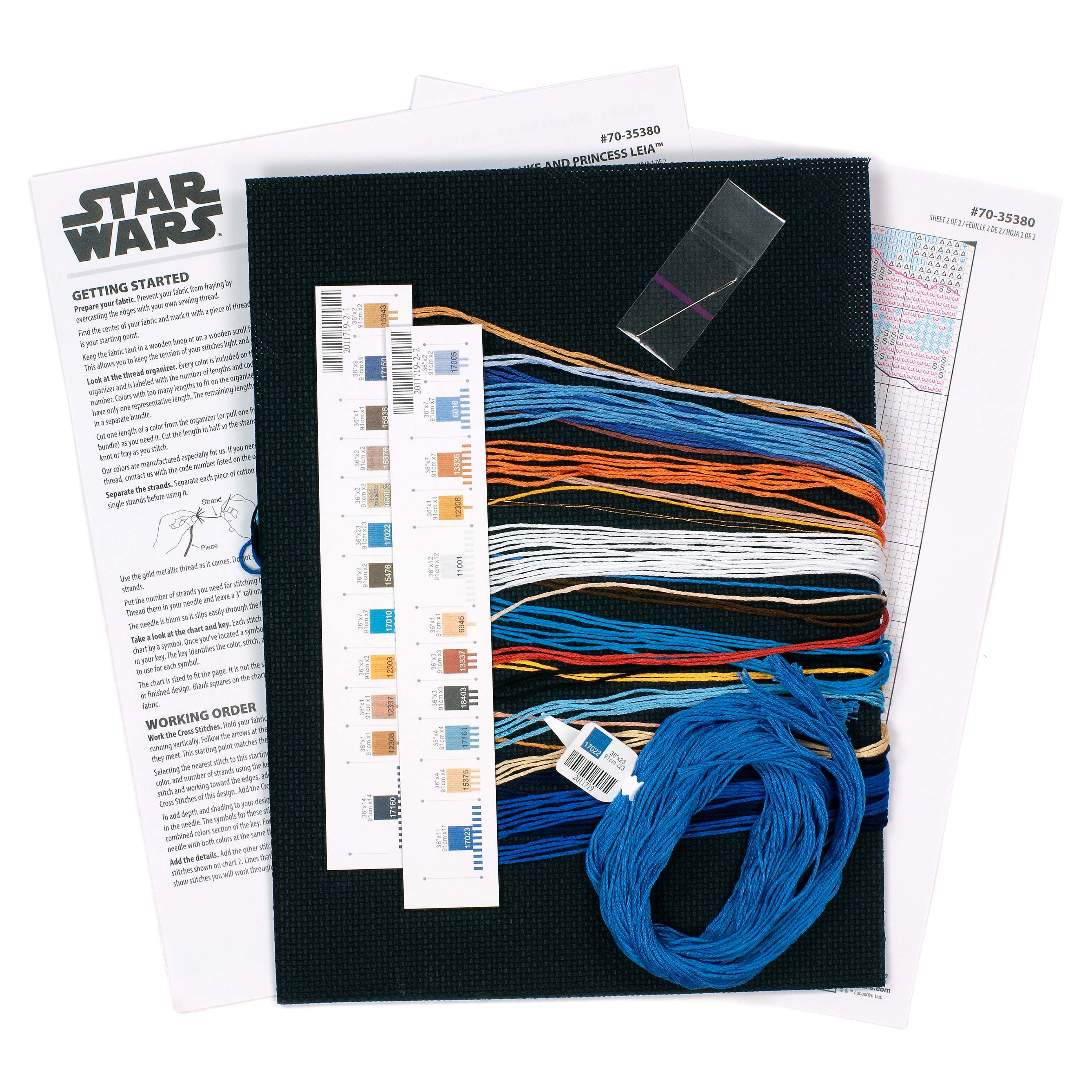 Dimensions® Luke & Princess Leia™ Counted Cross Stitch Kit